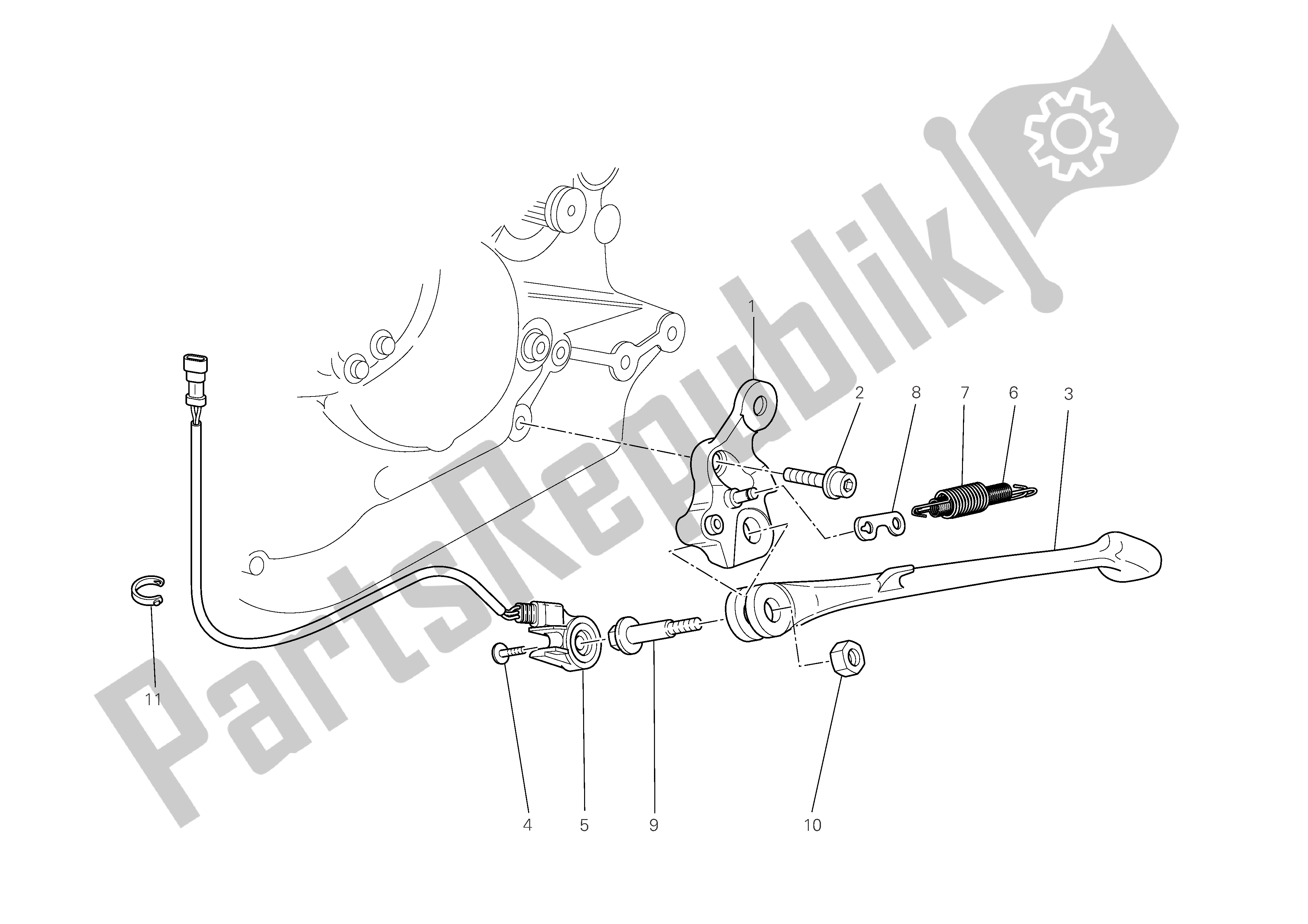 Todas las partes para Stands de Ducati Multistrada 1100 2008