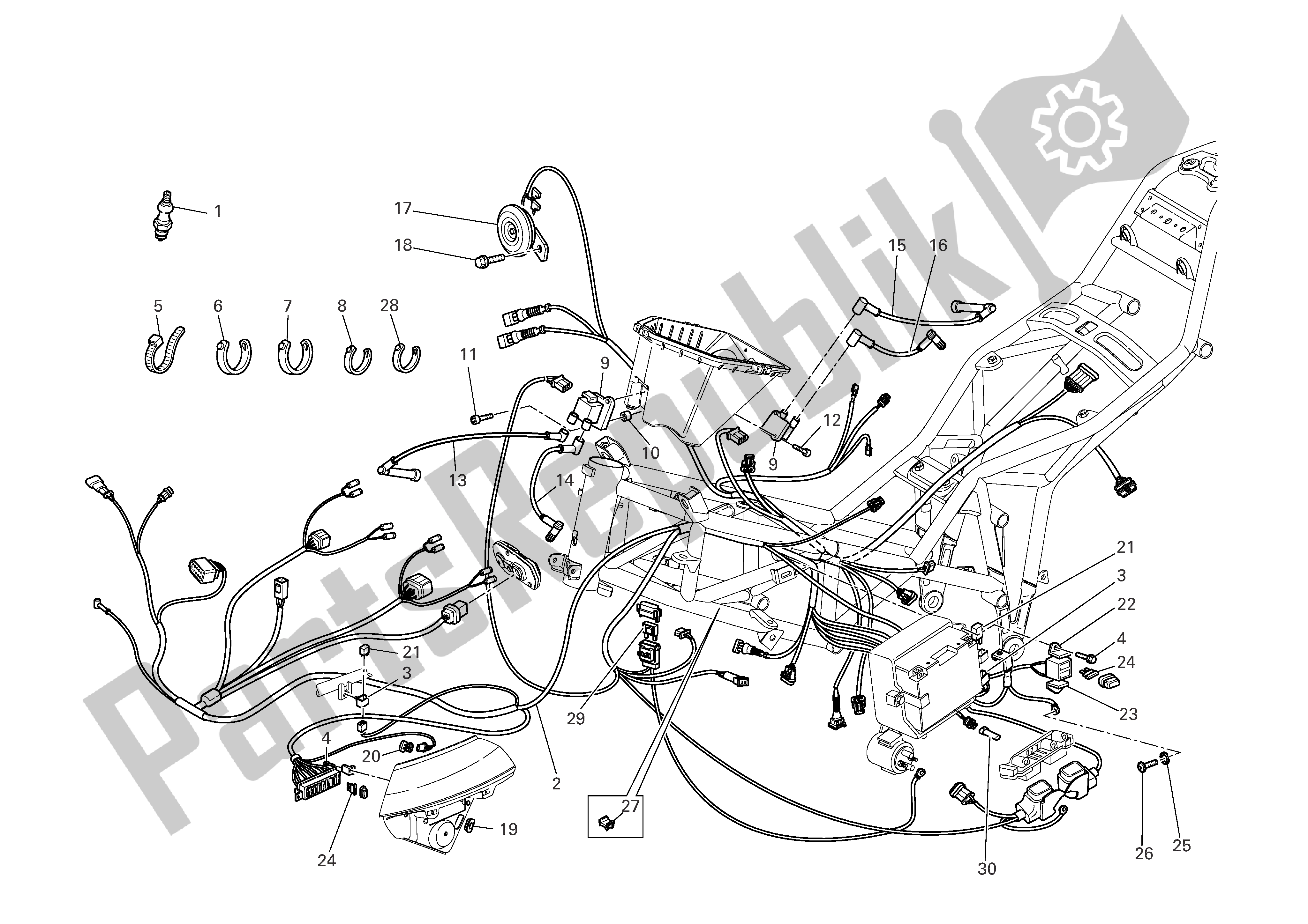 Alle onderdelen voor de Elektrisch Systeem van de Ducati Multistrada S 1100 2007