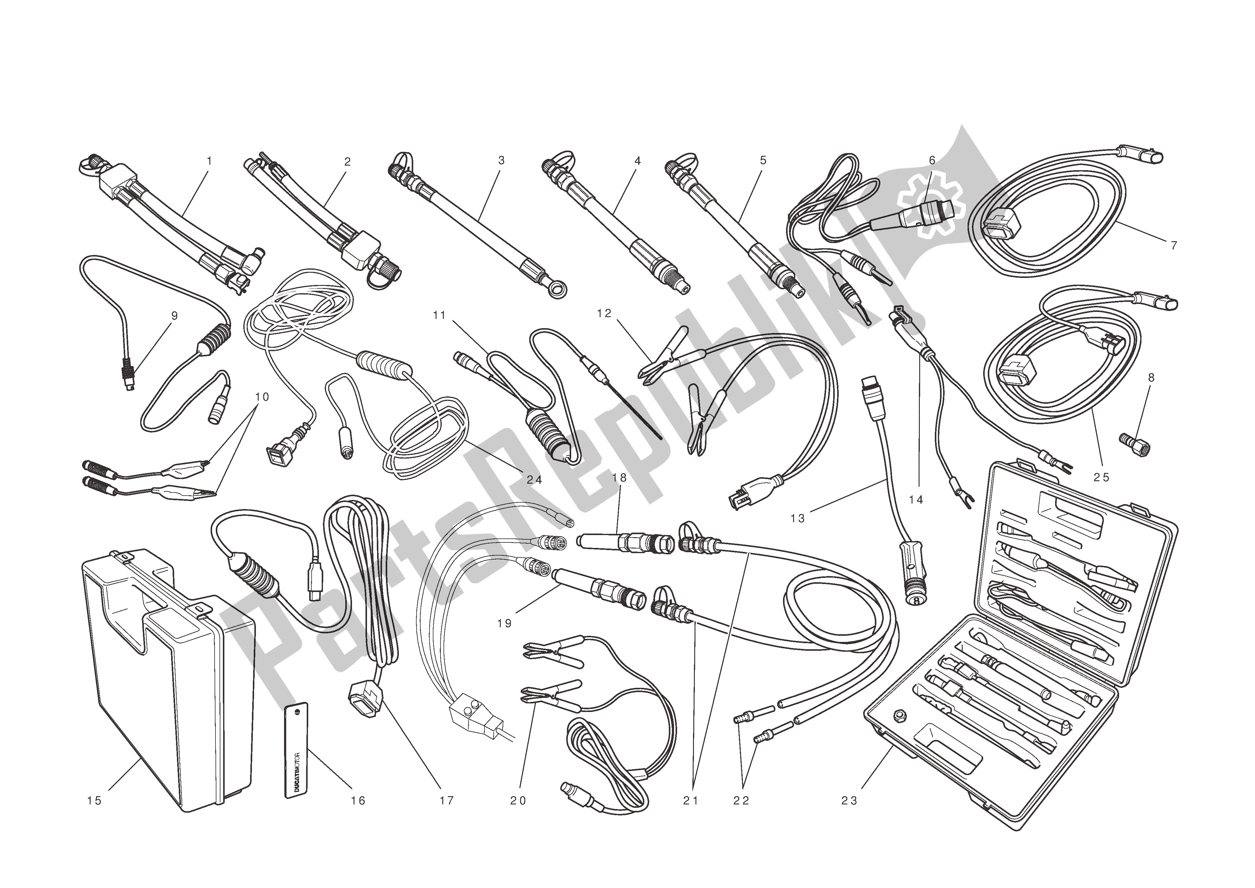 Todas las partes para Taller De Herramientas De Servicio de Ducati Multistrada T ABS 1200 2010