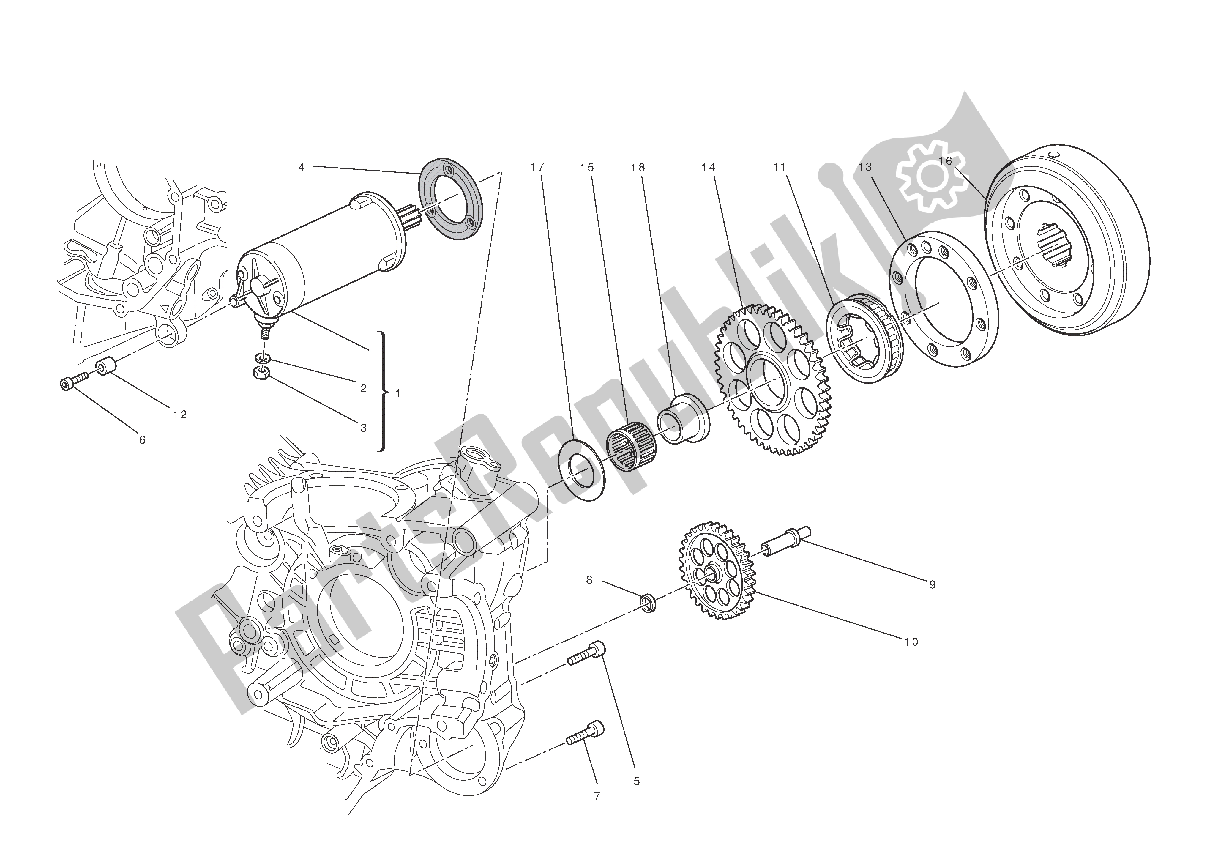 Tutte le parti per il Avviamento E Accensione Elettrici del Ducati Multistrada T ABS 1200 2010