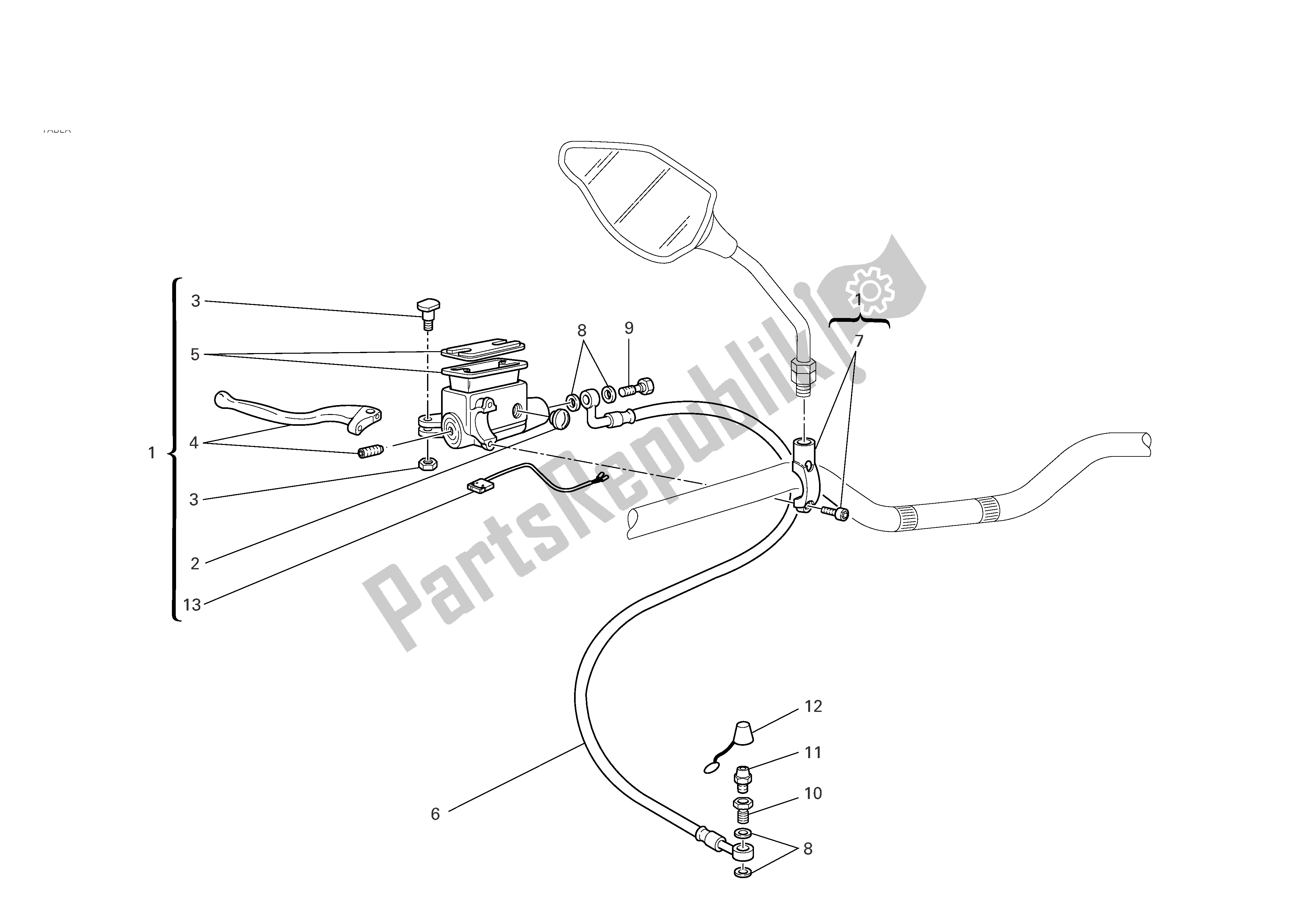 Tutte le parti per il Controllo Della Frizione del Ducati Multistrada 620 2006