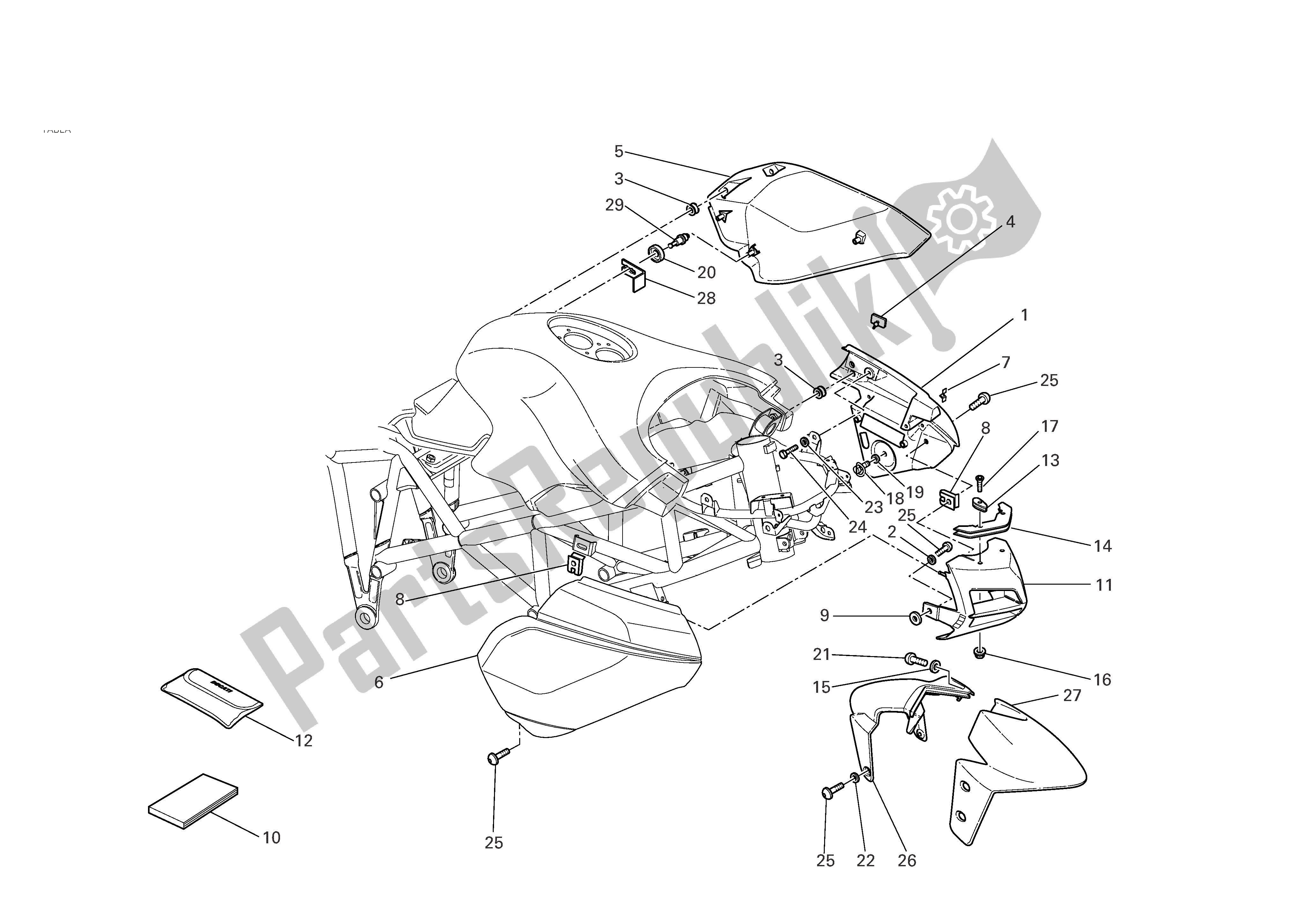 Todas las partes para Mercado de Ducati Multistrada 620 2006