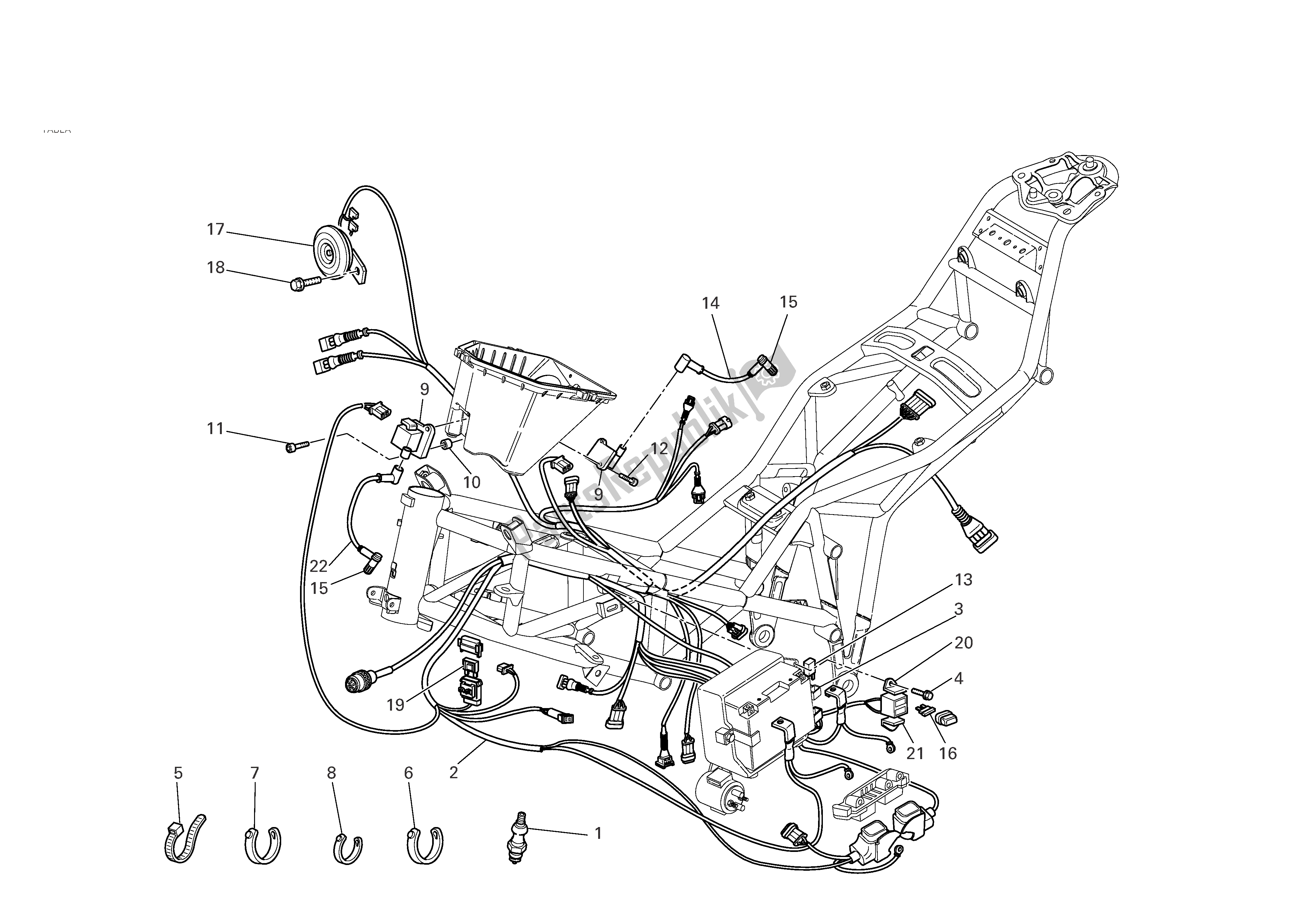 Alle onderdelen voor de Elektrisch Systeem van de Ducati Multistrada 620 2006
