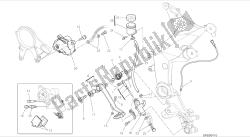 dibujo 025 - sistema de frenado trasero [mod: ms1200-a; xst: aus, eur, fra, tha] cuadro de grupo