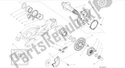 disegno 26a - mozzo, ruota posteriore [mod: ms1200-a; xst: aus, eur, fra, tha] gruppo telaio