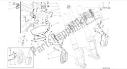 disegno 024 - sistema frenante anteriore [mod: ms1200-a; xst: aus, eur, fra, tha] gruppo telaio