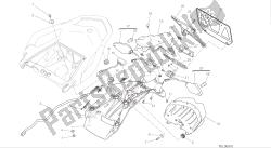 dessin 27a - support de plaque d'immatriculation - feu arrière [mod: ms1200s; xst: jap] group electric