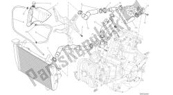 dessin 031 - circuit de refroidissement [mod: ms1200pp; xst: aus, eur, fra, jap, tha] cadre de groupe