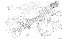 disegno 27b - portatarga - fanale posteriore aus [mod: ms1200pp; xst: aus] gruppo elettrico