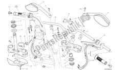 disegno 021 - manubrio [mod: ms1200pp; xst: aus, eur, fra, jap, tha] frame del gruppo