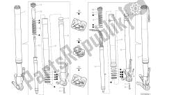 disegno 21a - forcella anteriore [mod: ms1200st; xst: aus, eur, fra, jap, tha] gruppo telaio