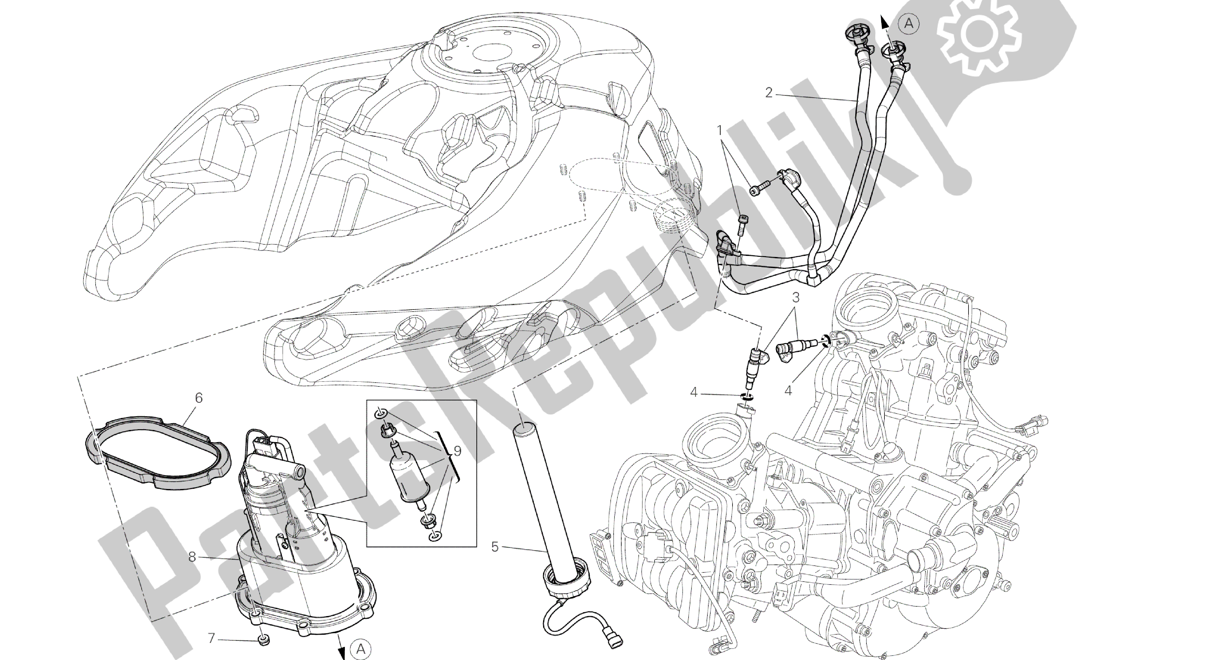 Todas las partes para Dibujo 32a - Bomba De Combustible [mod: Ms1200st; Xst: Marco De Grupo Aus, Eur, Fra, Jap] de Ducati Multistrada S Touring 1200 2014