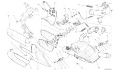 disegno 019 - impianto di scarico [mod: ms1200st; xst: aus, chn, eur, fra, jap, tha] gruppo telaio