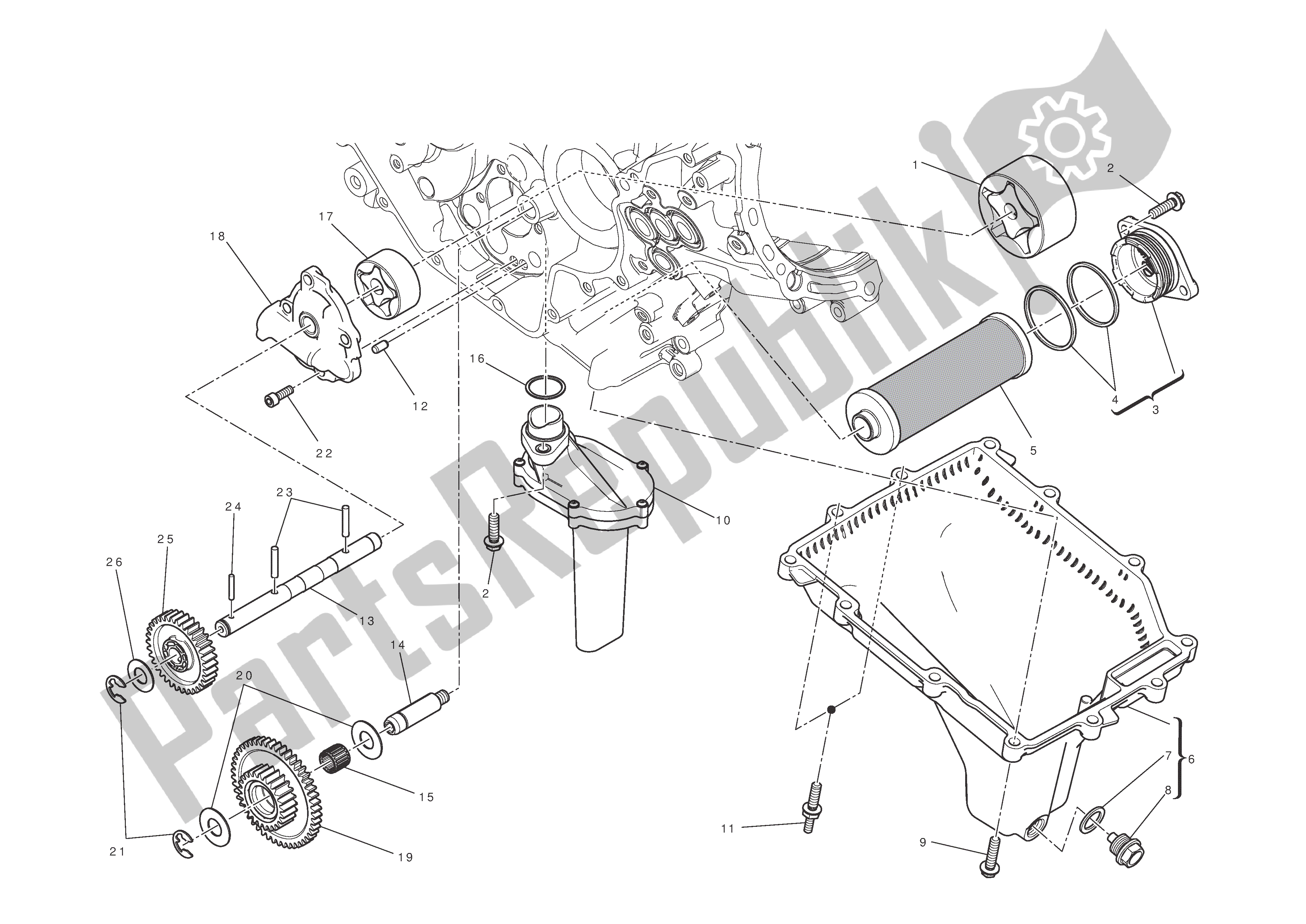 Todas las partes para Filtros Y Bomba De Aceite de Ducati 1199 Panigale S 2012