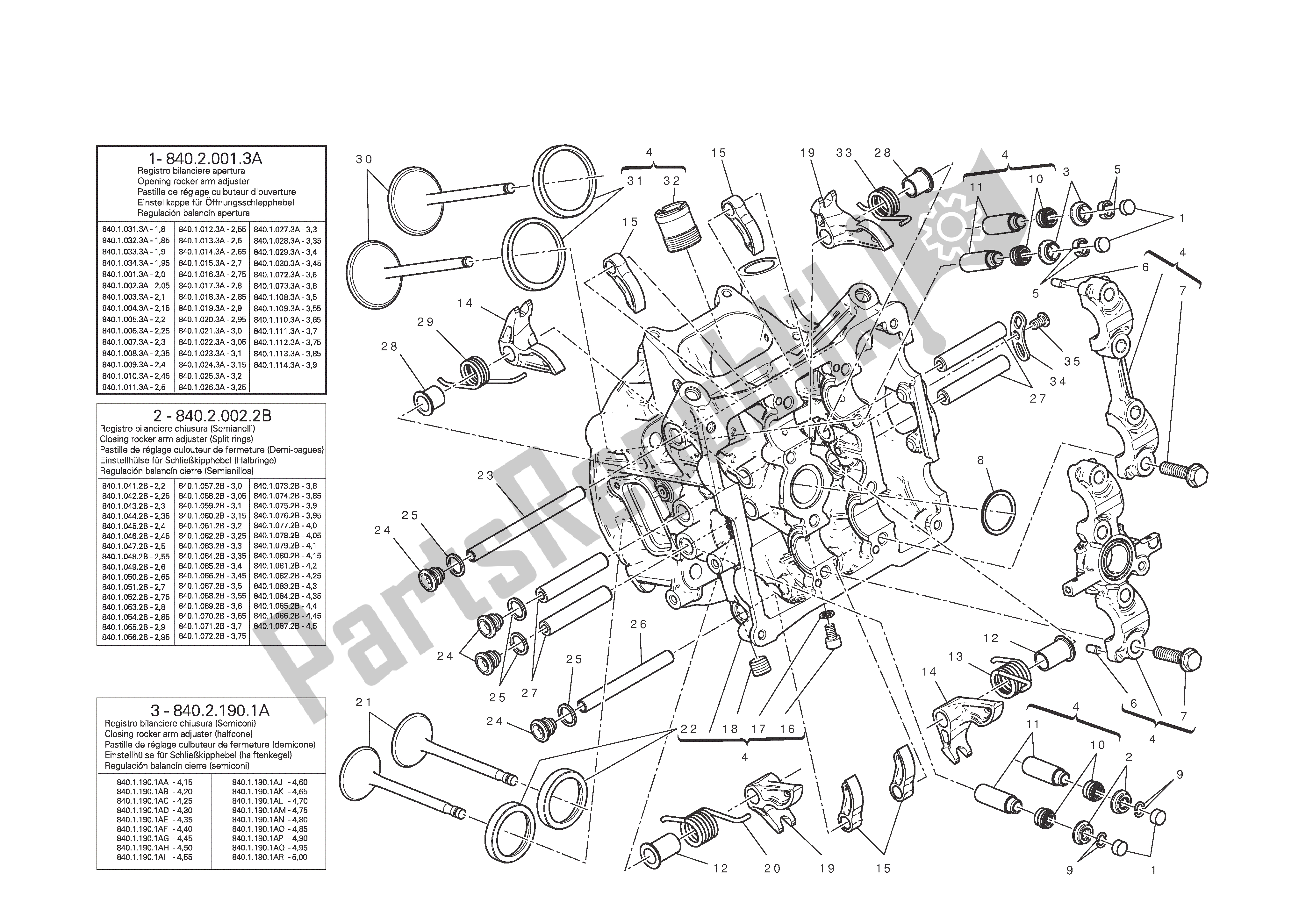 Todas las partes para Culata Horizontal de Ducati 1199 Panigale S 2012