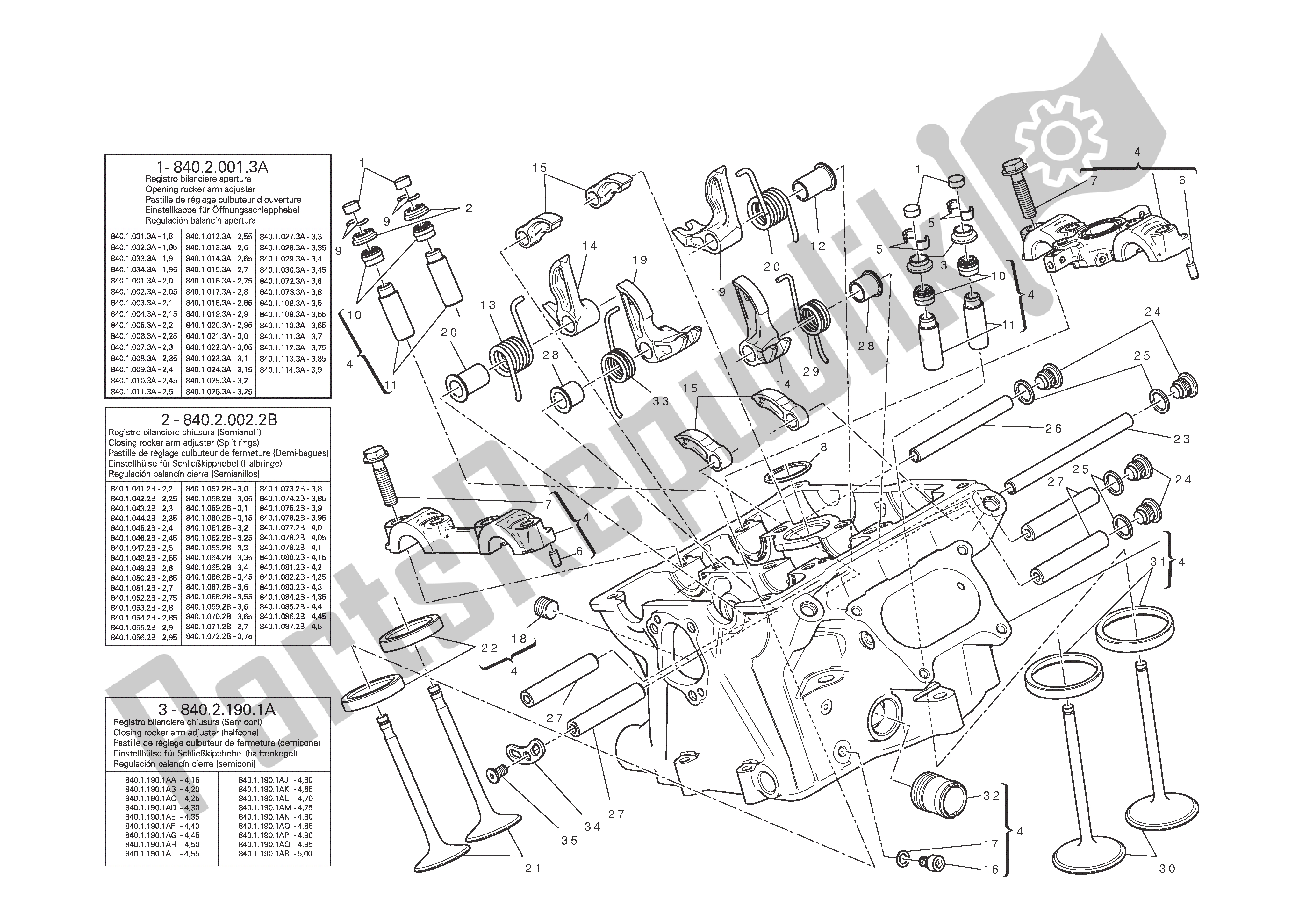 Todas las partes para Culata Vertical de Ducati 1199 Panigale S 2012