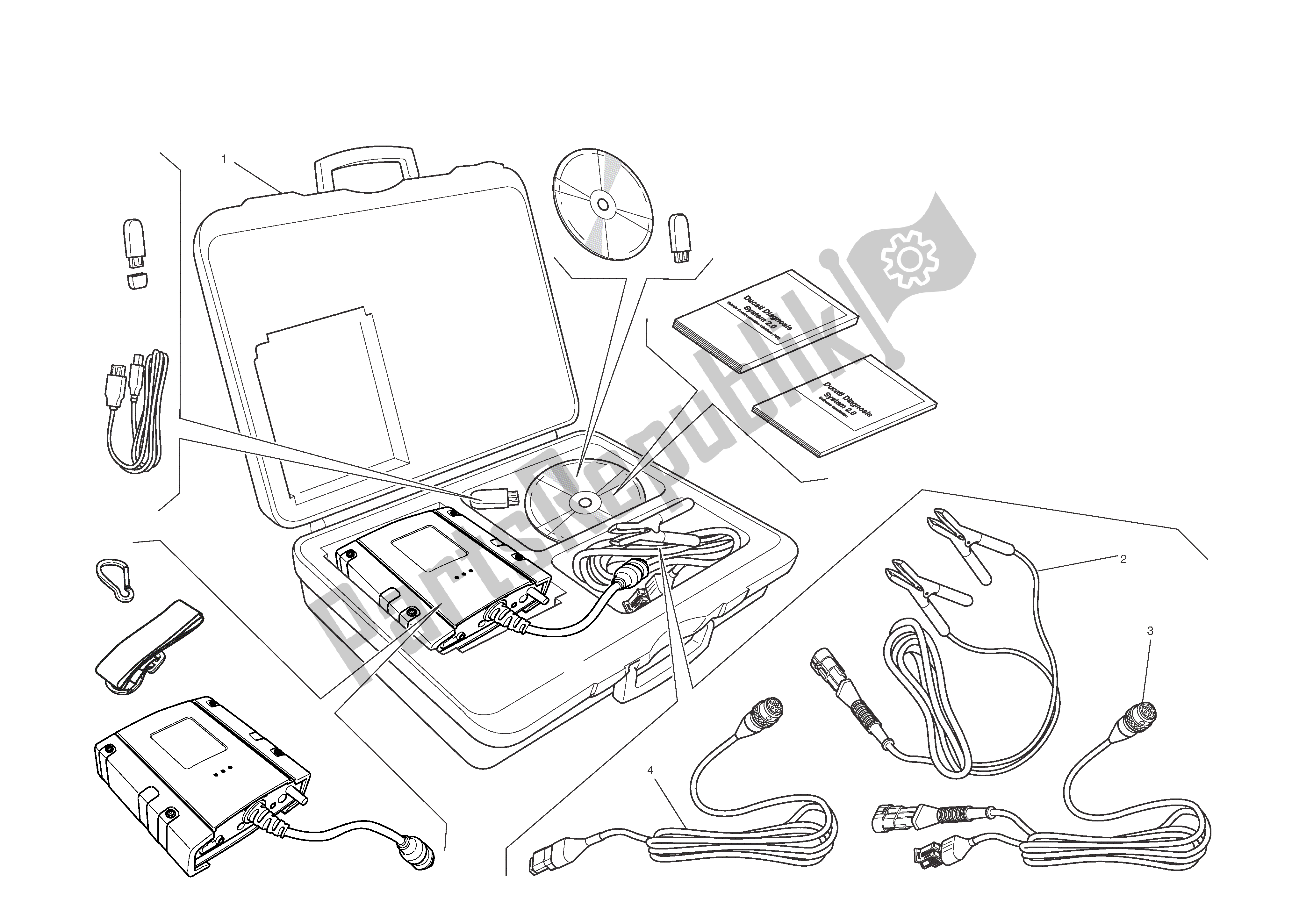 All parts for the Dds (2) Tester of the Ducati 1199 Panigale S 2012