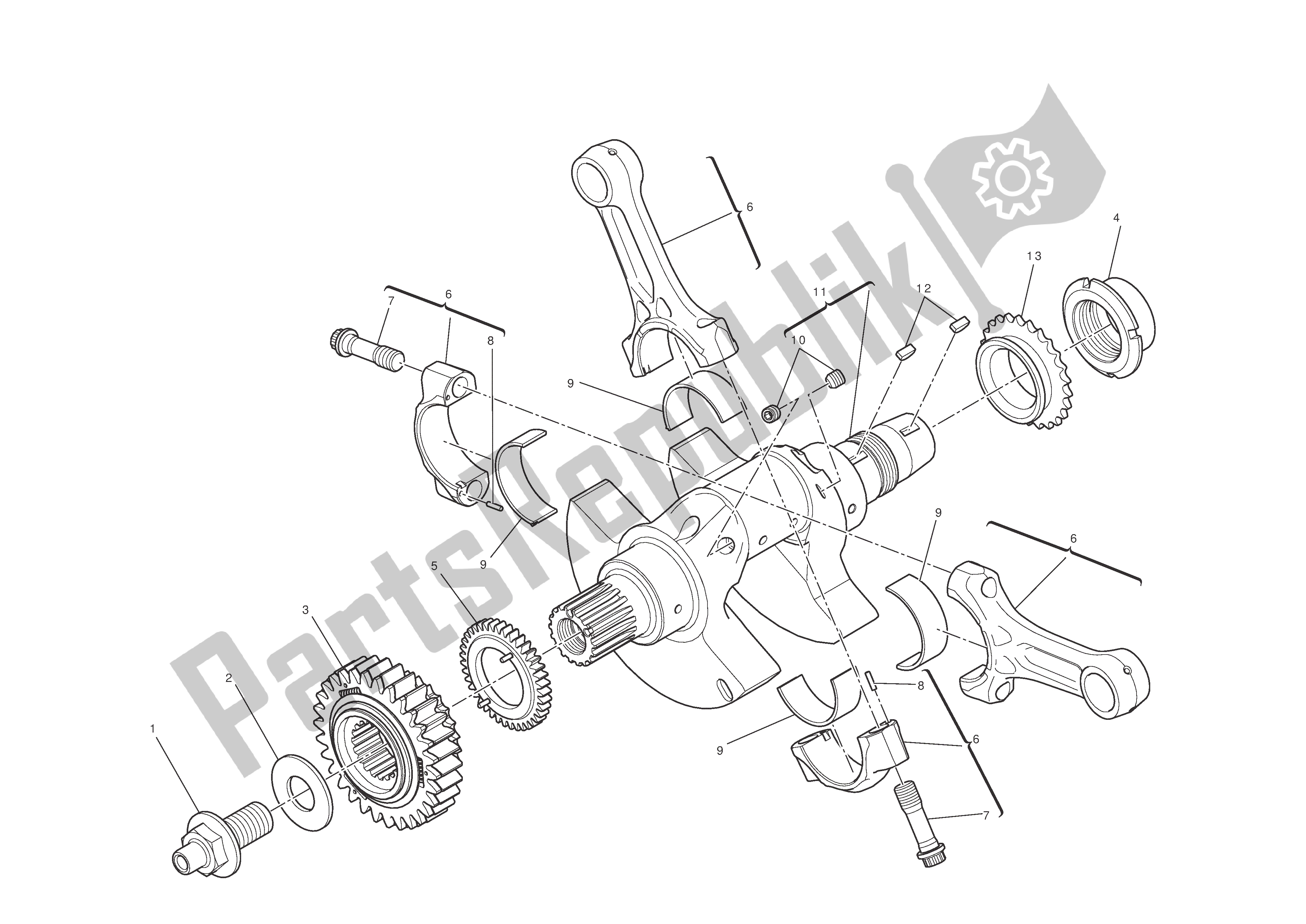 Todas las partes para Bielas de Ducati 1199 Panigale S Tricolore ABS 2012