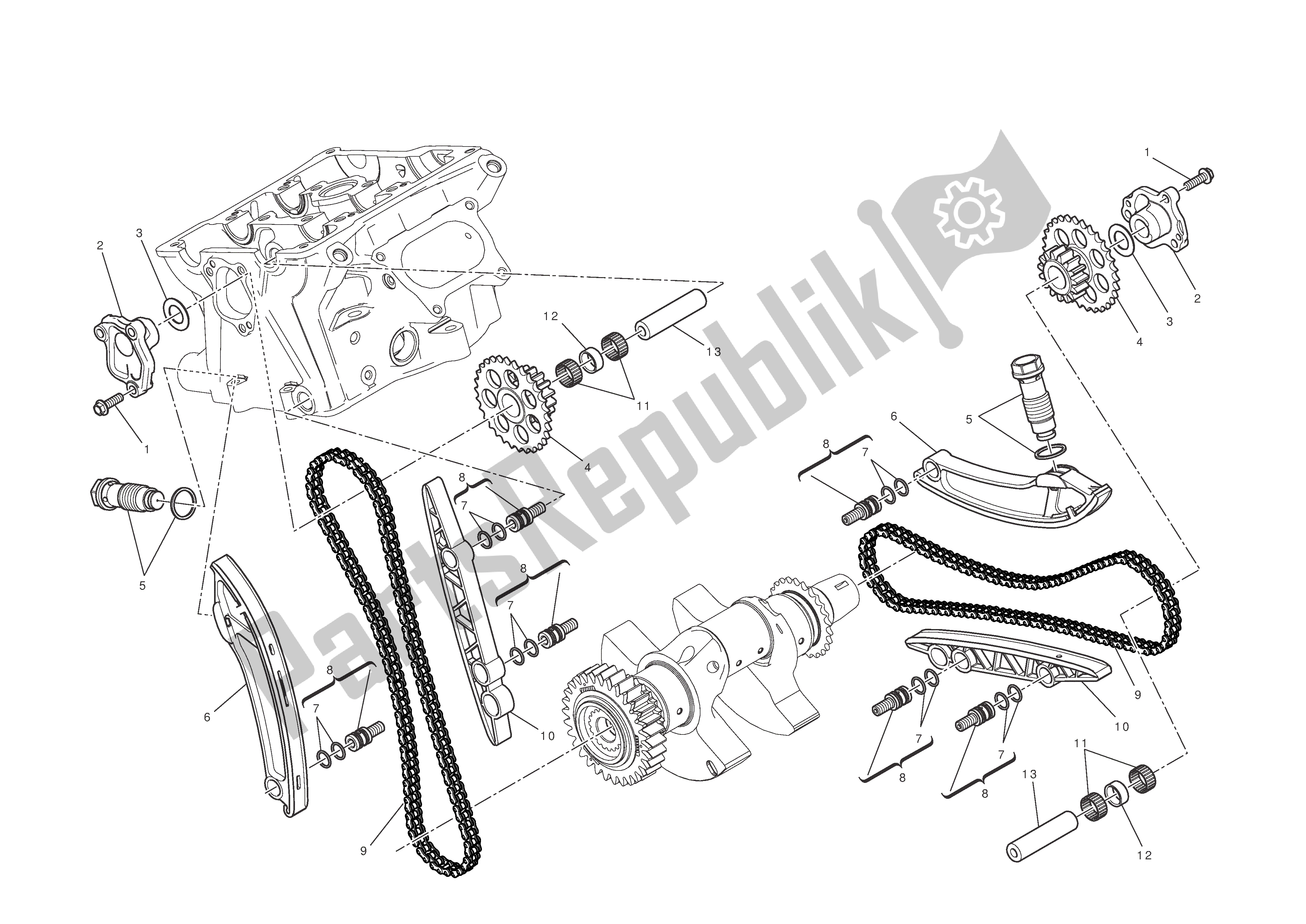 Todas las partes para Sistema De Cronometraje de Ducati 1199 Panigale S Tricolore ABS 2012