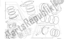 tekening 007 - cilinders - zuigers [mod: 1299; xst: aus, eur, fra, jap, twn] groepsmotor