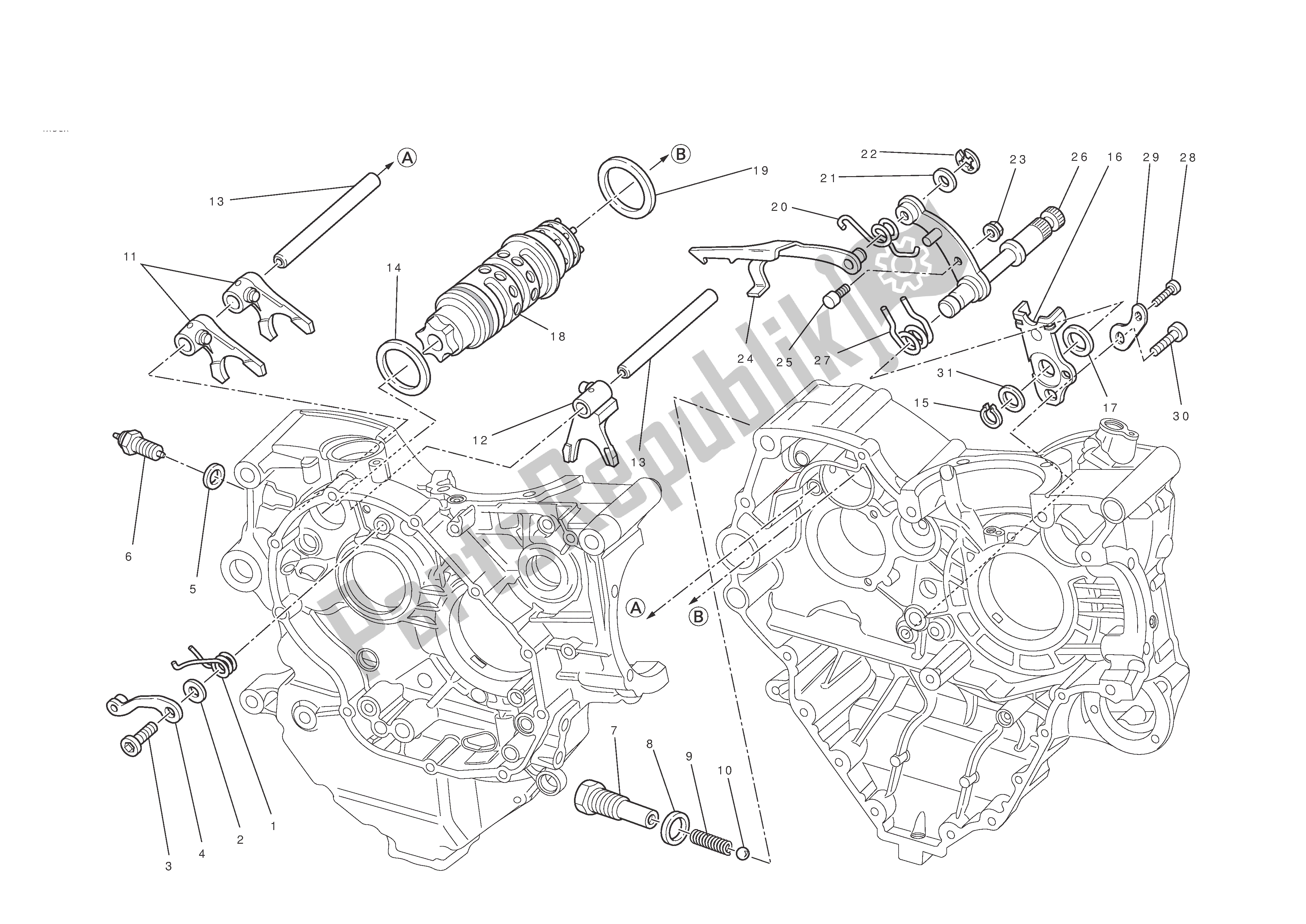 Todas las partes para Control De Cambio De Marchas de Ducati 848 EVO Corse Special Edition 2012