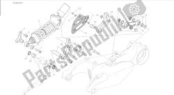 rysunek 028 - sospensione posteriore [mod: 1199 r; xst: aus, eur, fra, jap, twn] ramka grupy