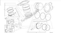 desenho 007 - cilindros - pistões [mod: 1199 r; xst: aus, eur, fra, jap, twn] grupo motor