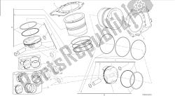 tekening 007 - cilinders - zuigers [mod: 1199 r; xst: aus, eur, fra, jap, twn] groepsmotor