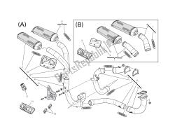 Exhaust kit (a) / silencer kit(b)