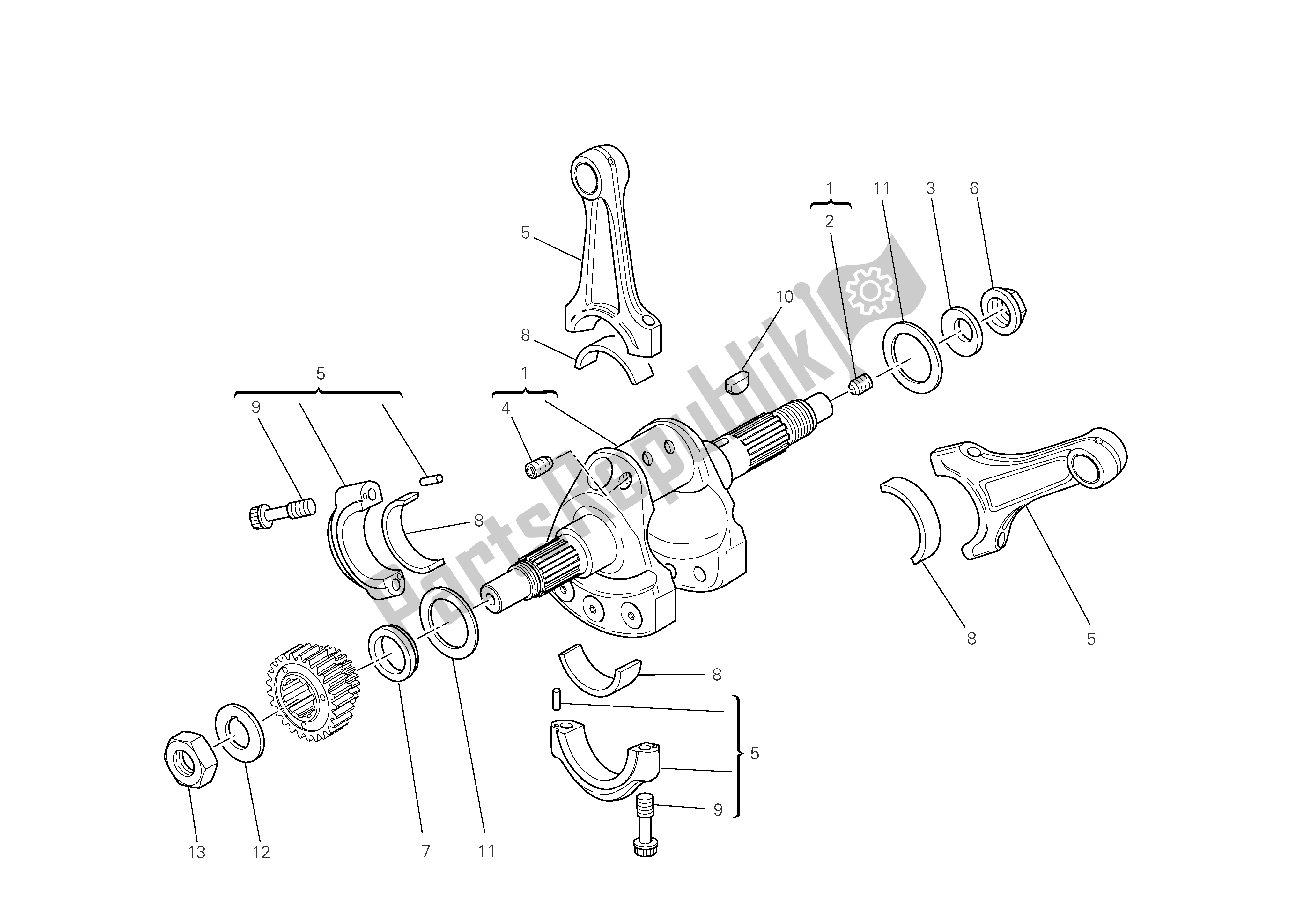 Toutes les pièces pour le Bielles du Ducati 1098 R Bayliss 2009