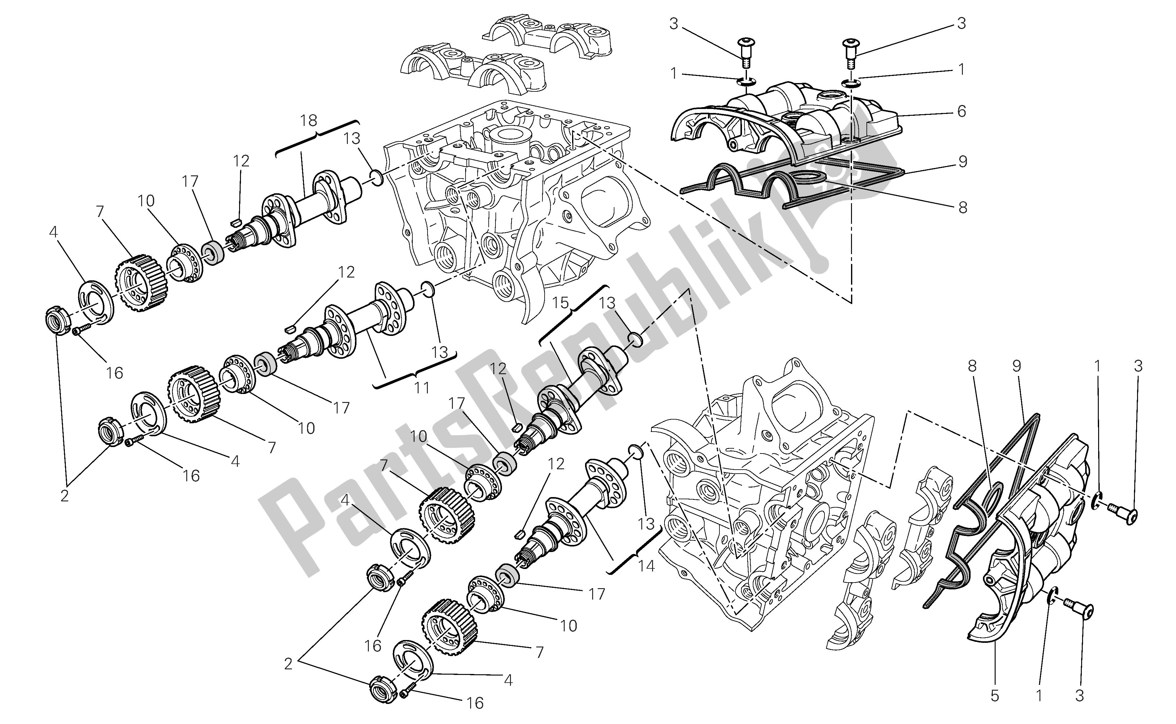 Todas las partes para Cronometraje de Ducati 1098S 2007