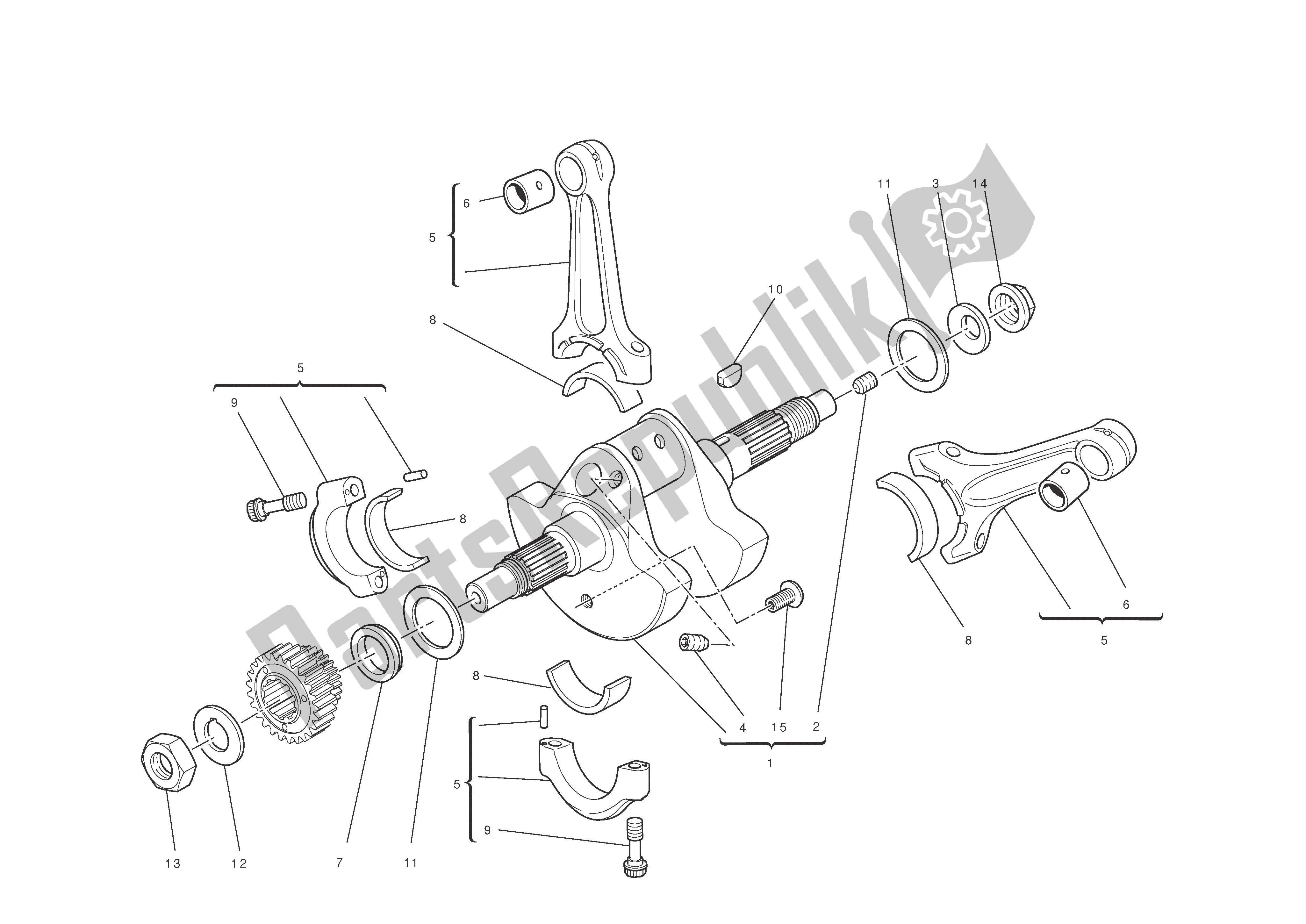 Todas las partes para Bielas de Ducati 1198 2010