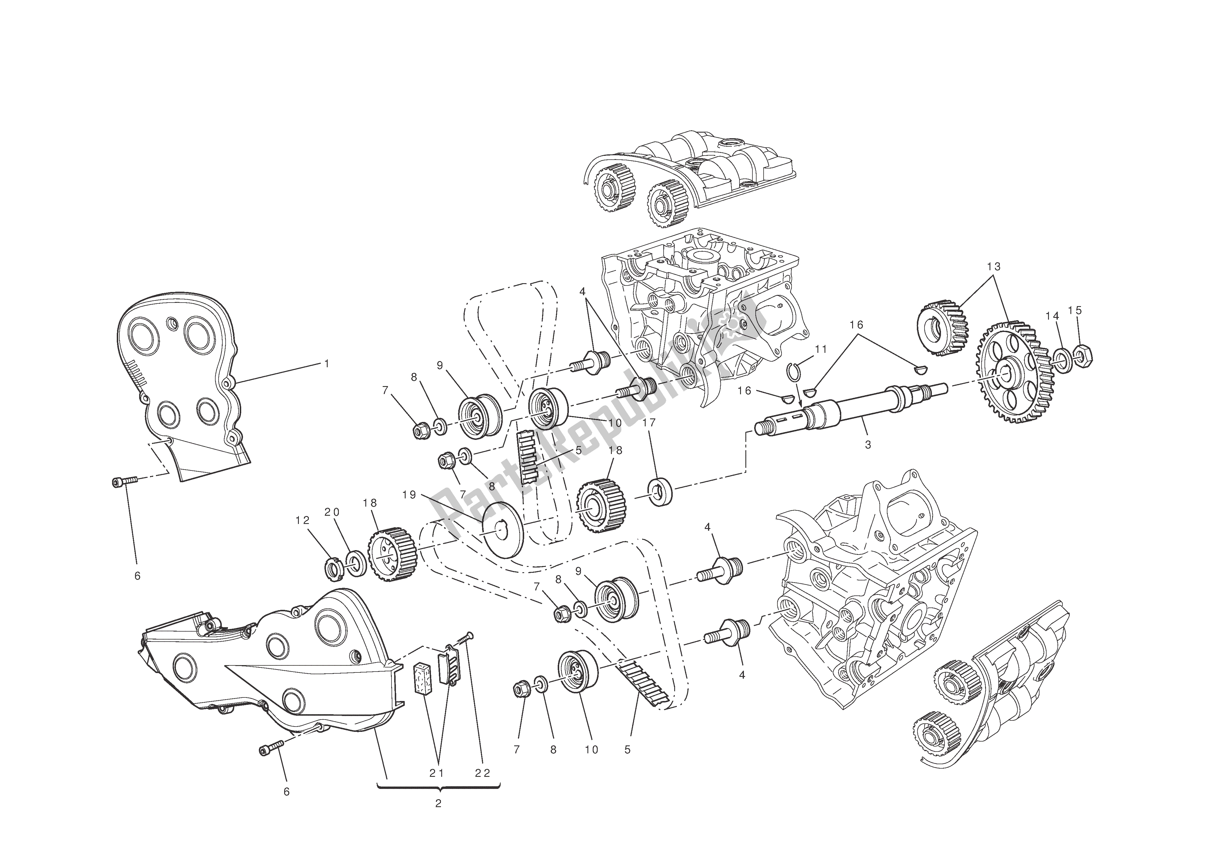 Todas las partes para Sistema De Cronometraje de Ducati 1198 2010