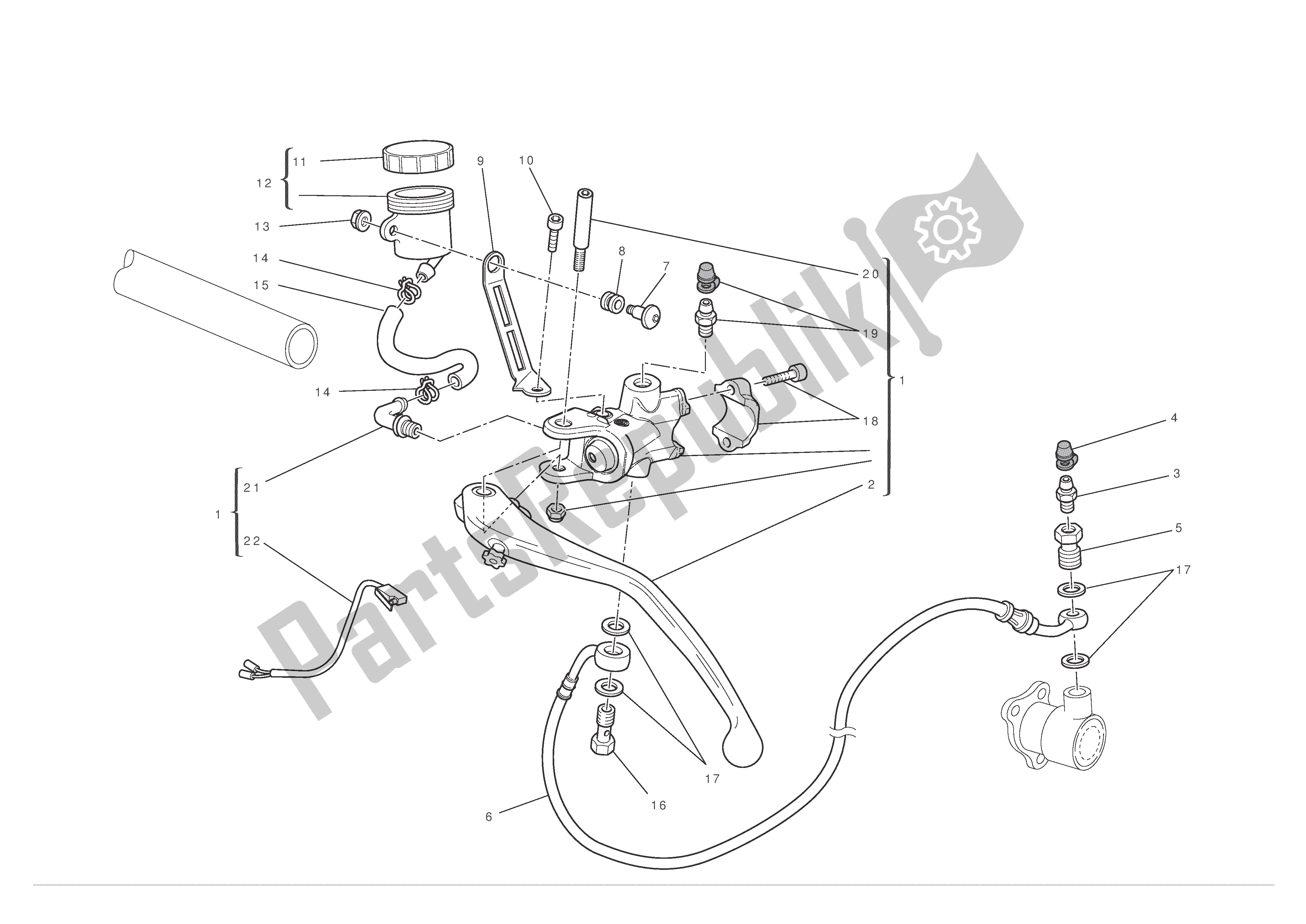 Tutte le parti per il Controllo Della Frizione del Ducati 1198 S 2010