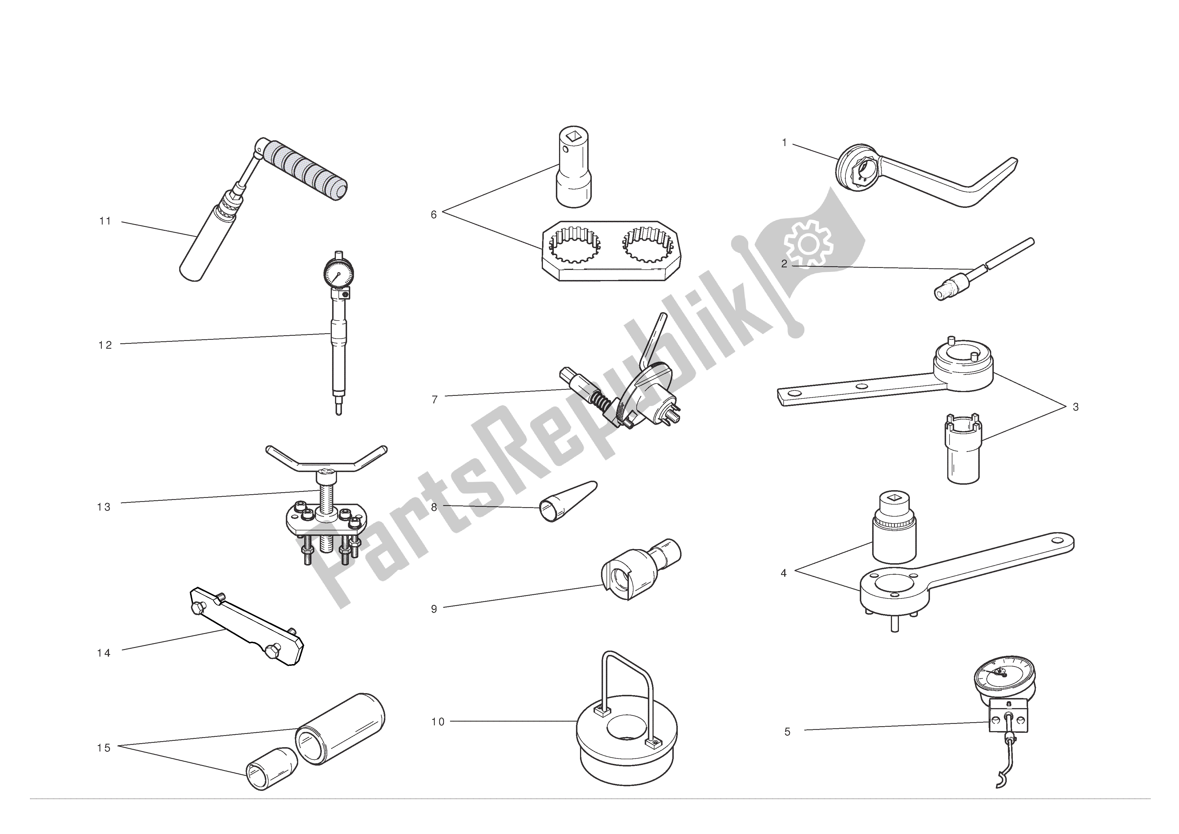 Tutte le parti per il Strumenti Di Servizio Di Officina del Ducati 1198 S 2010