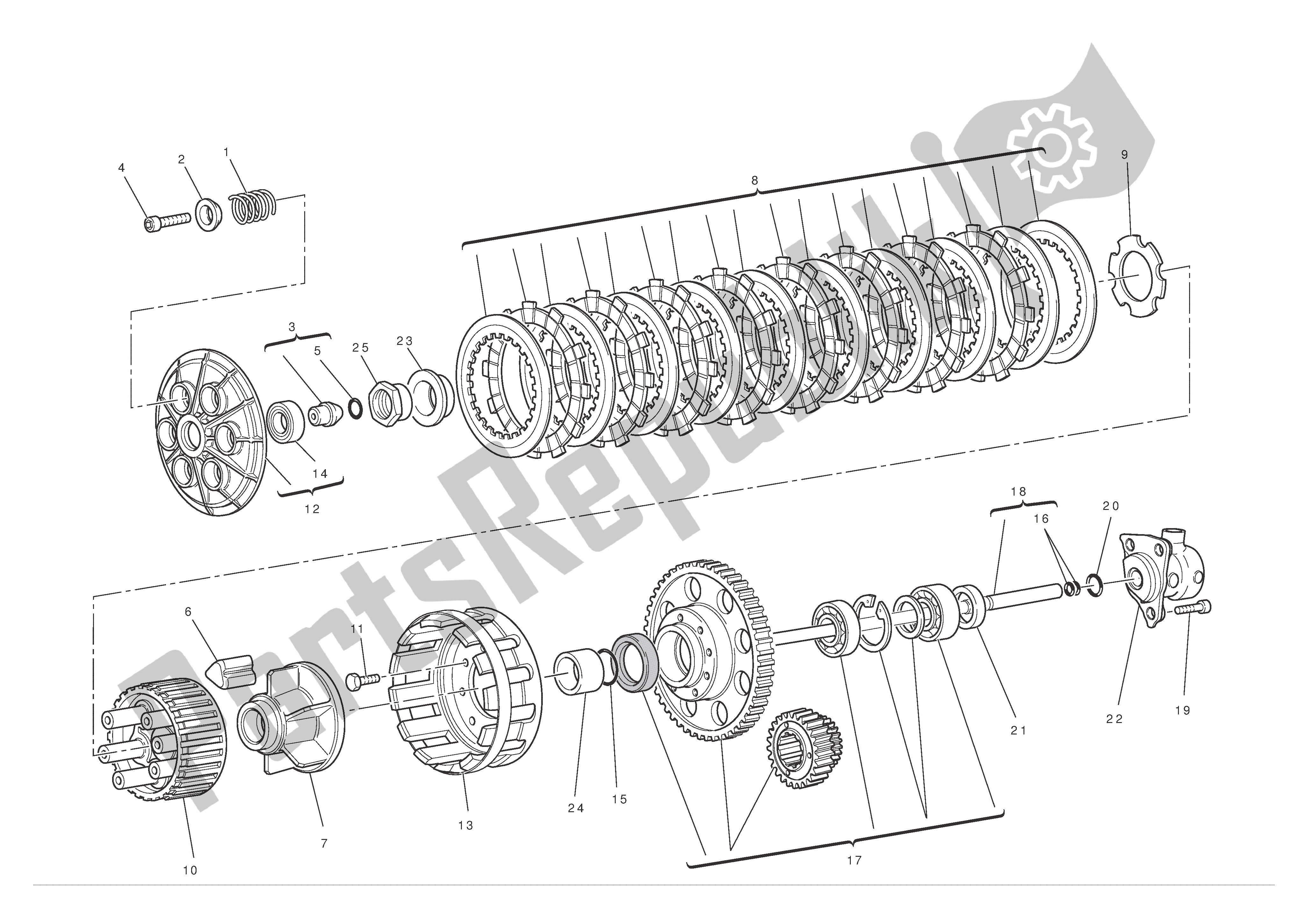 Todas las partes para Embrague de Ducati 1198 S 2010