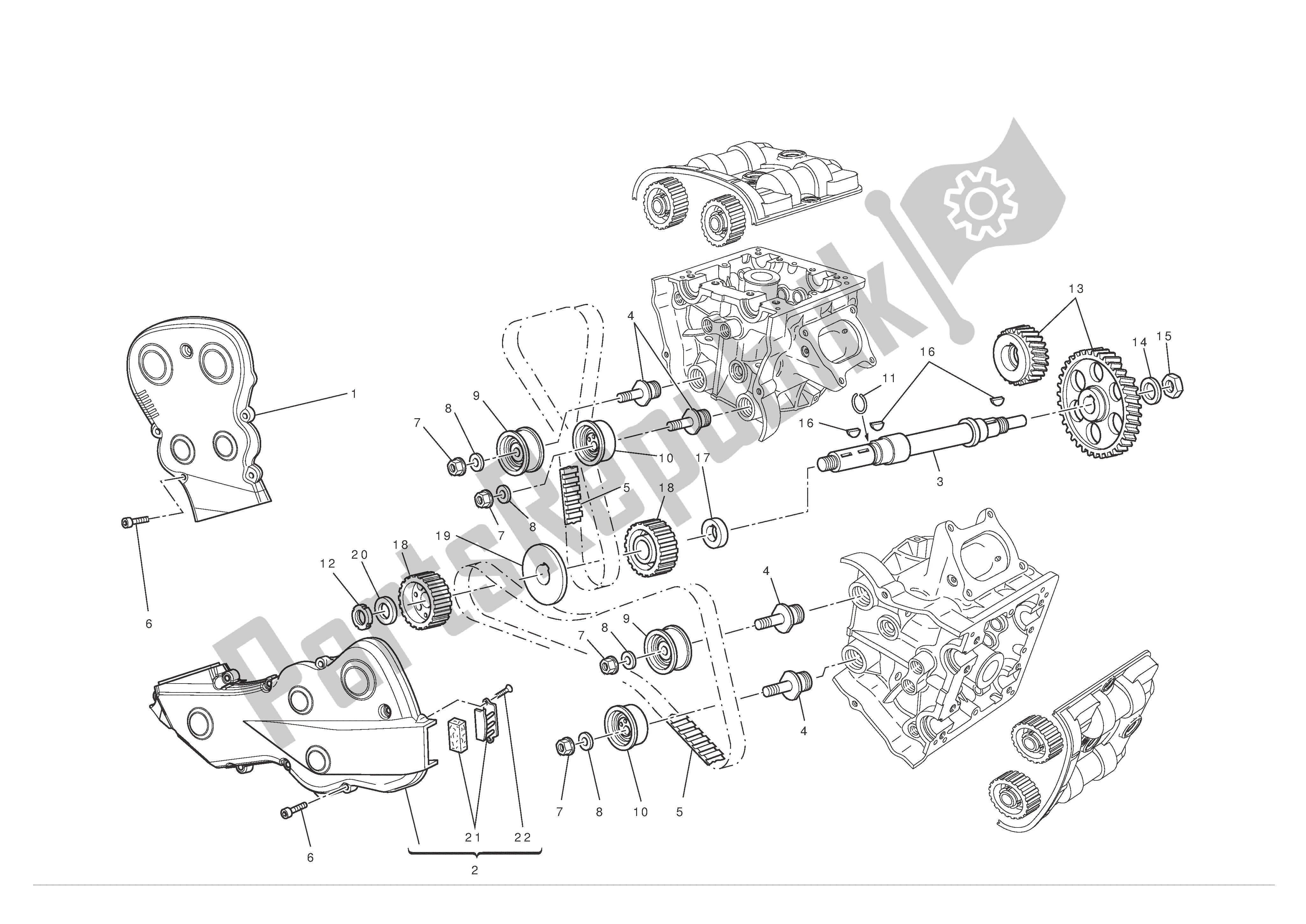 Todas las partes para Sistema De Cronometraje de Ducati 1198 S 2010