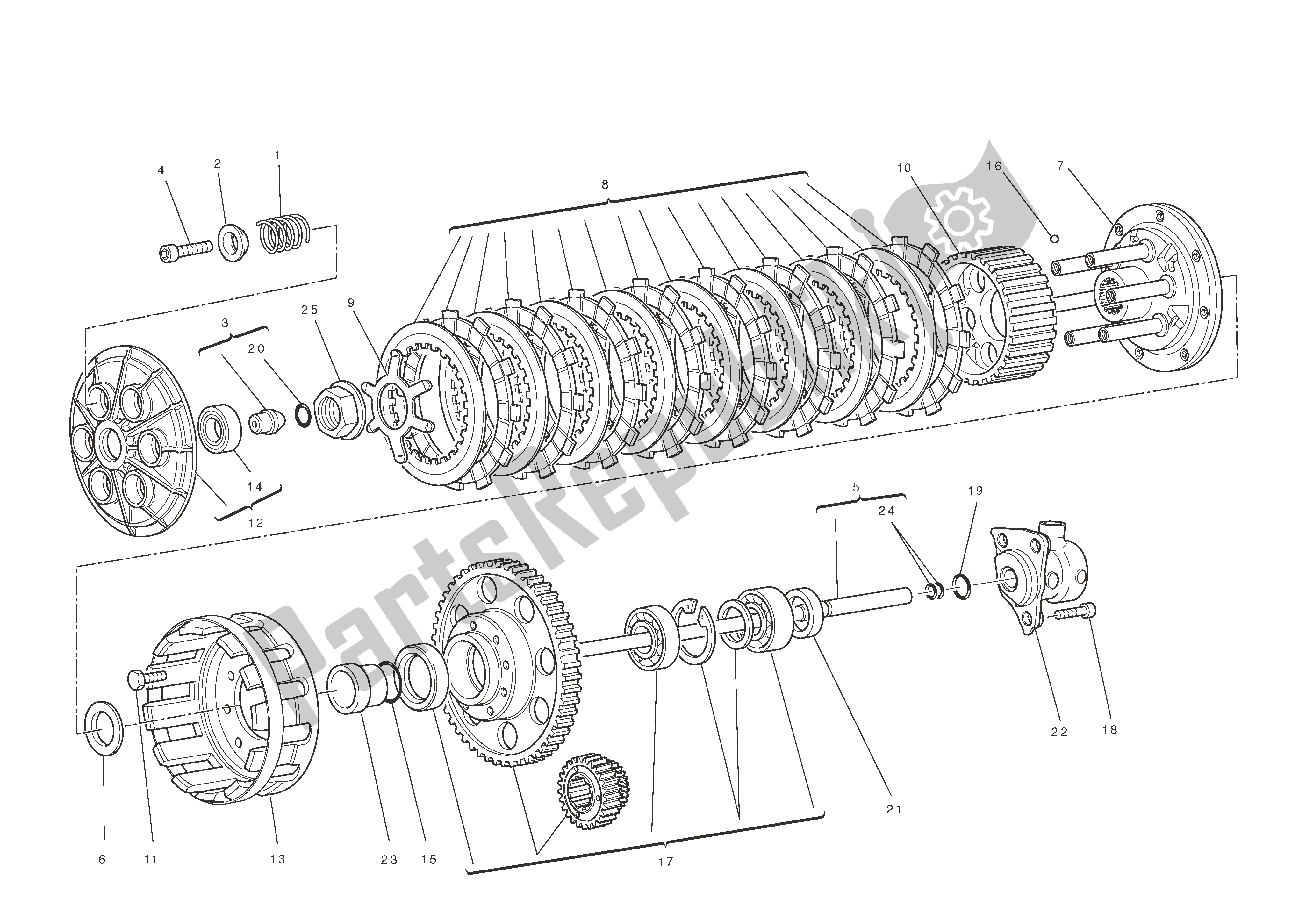 Todas las partes para Embrague de Ducati 1198 SP 2011