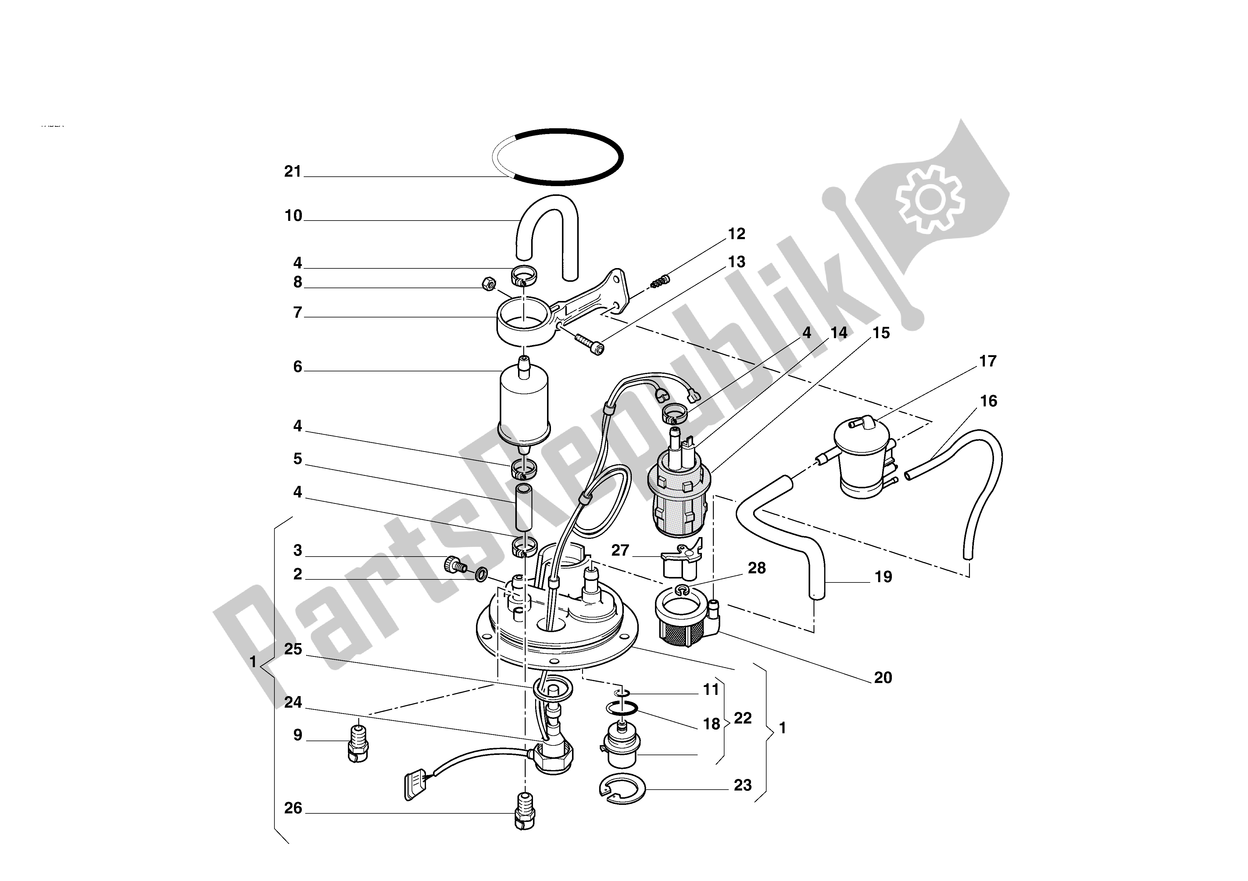 Todas las partes para Sistema De Combustible de Ducati 748S 2002