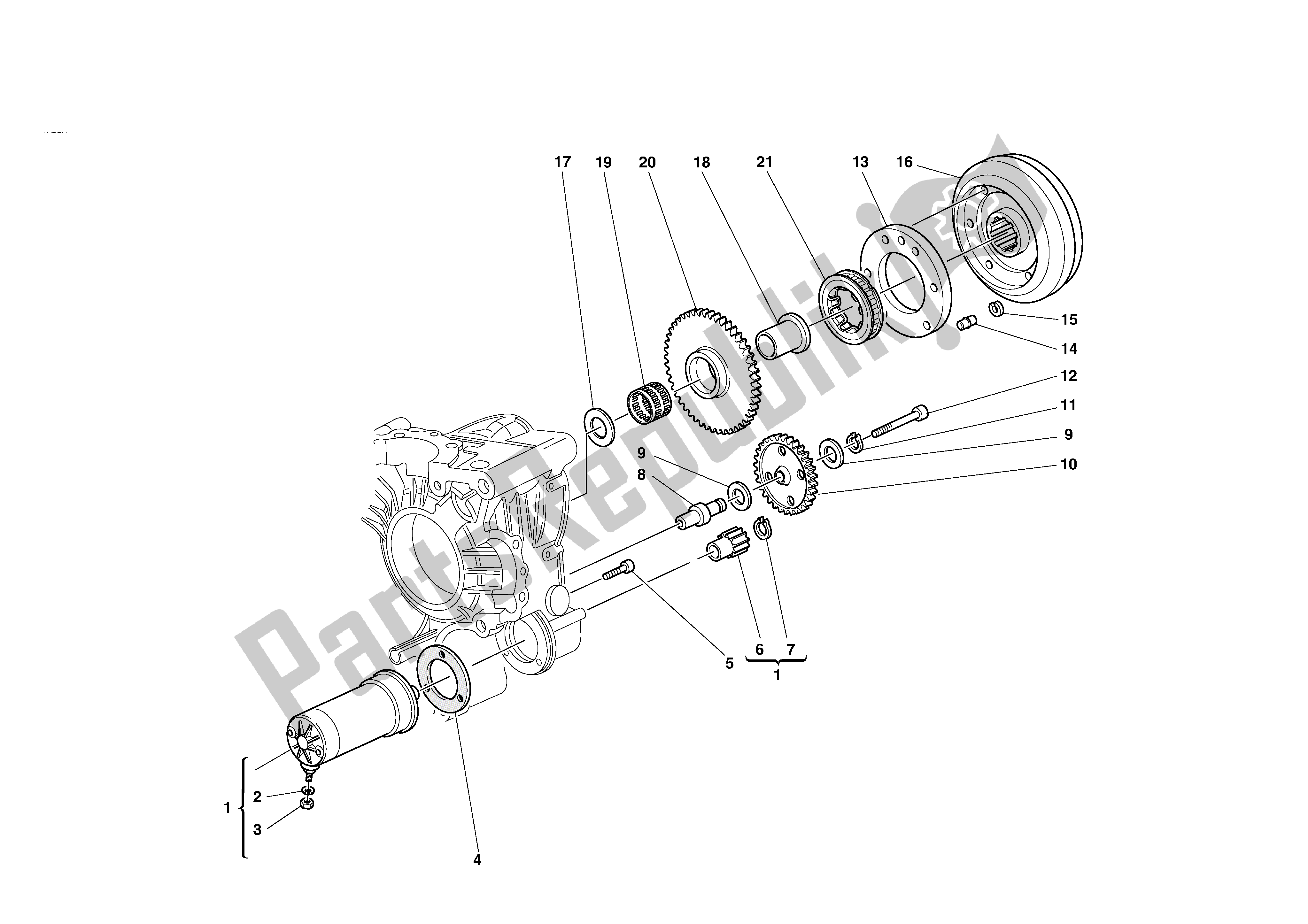 Tutte le parti per il Andignition Avviamento Elettrico del Ducati 748S 2002