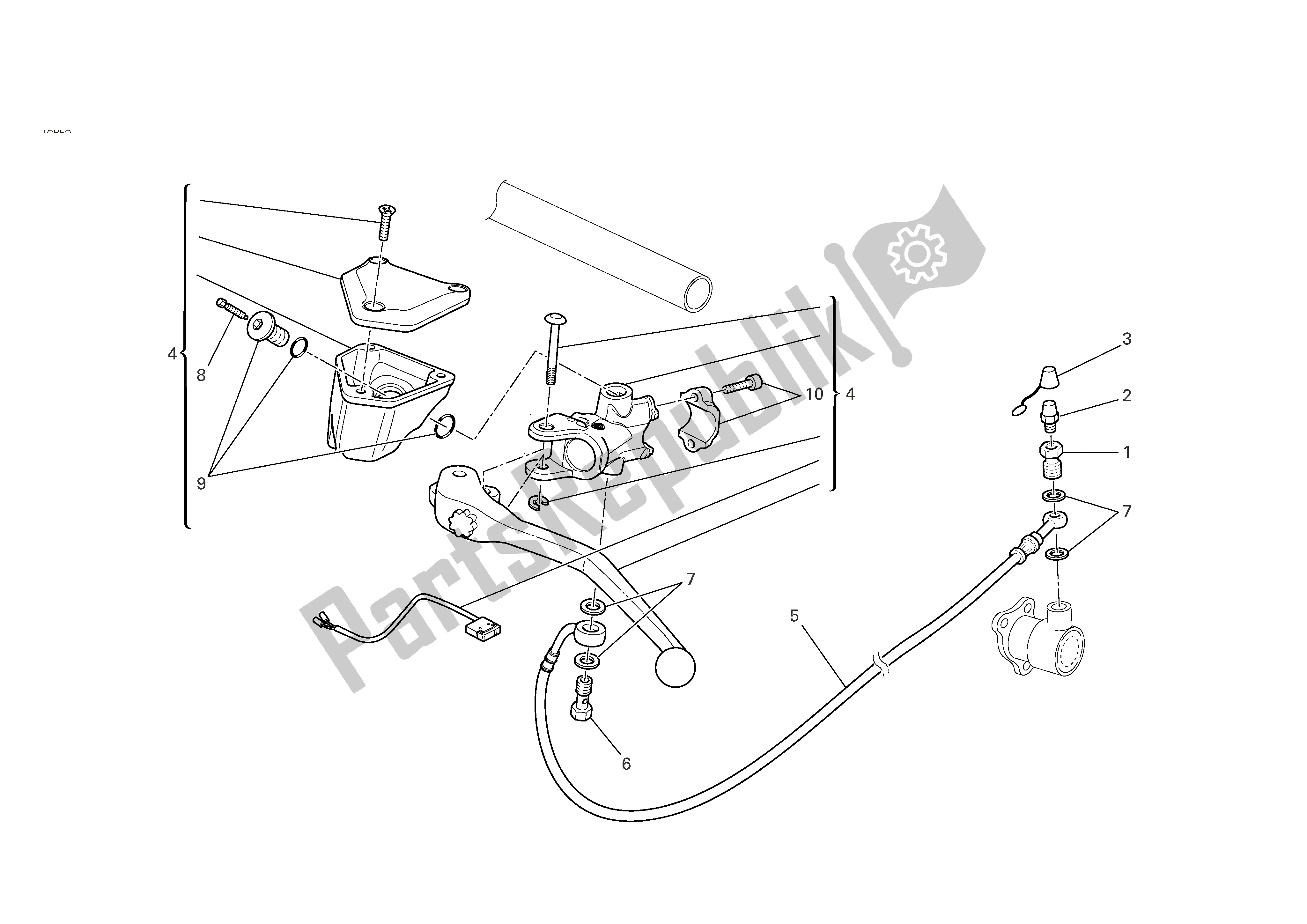 Todas las partes para Control De Embrague de Ducati 749 Dark 2005