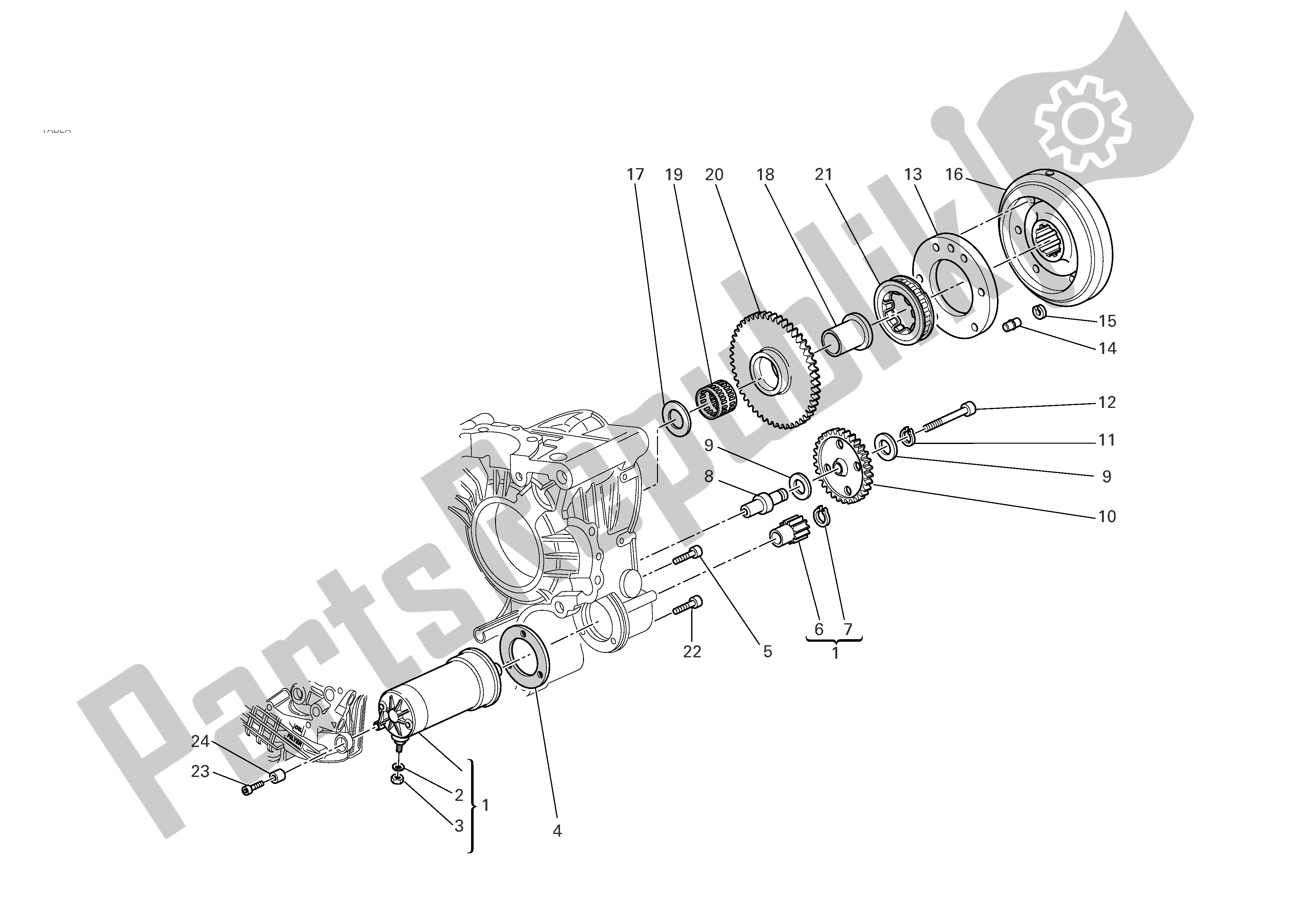 Todas las partes para Arranque Eléctrico Y Encendido de Ducati 749 Dark 2005