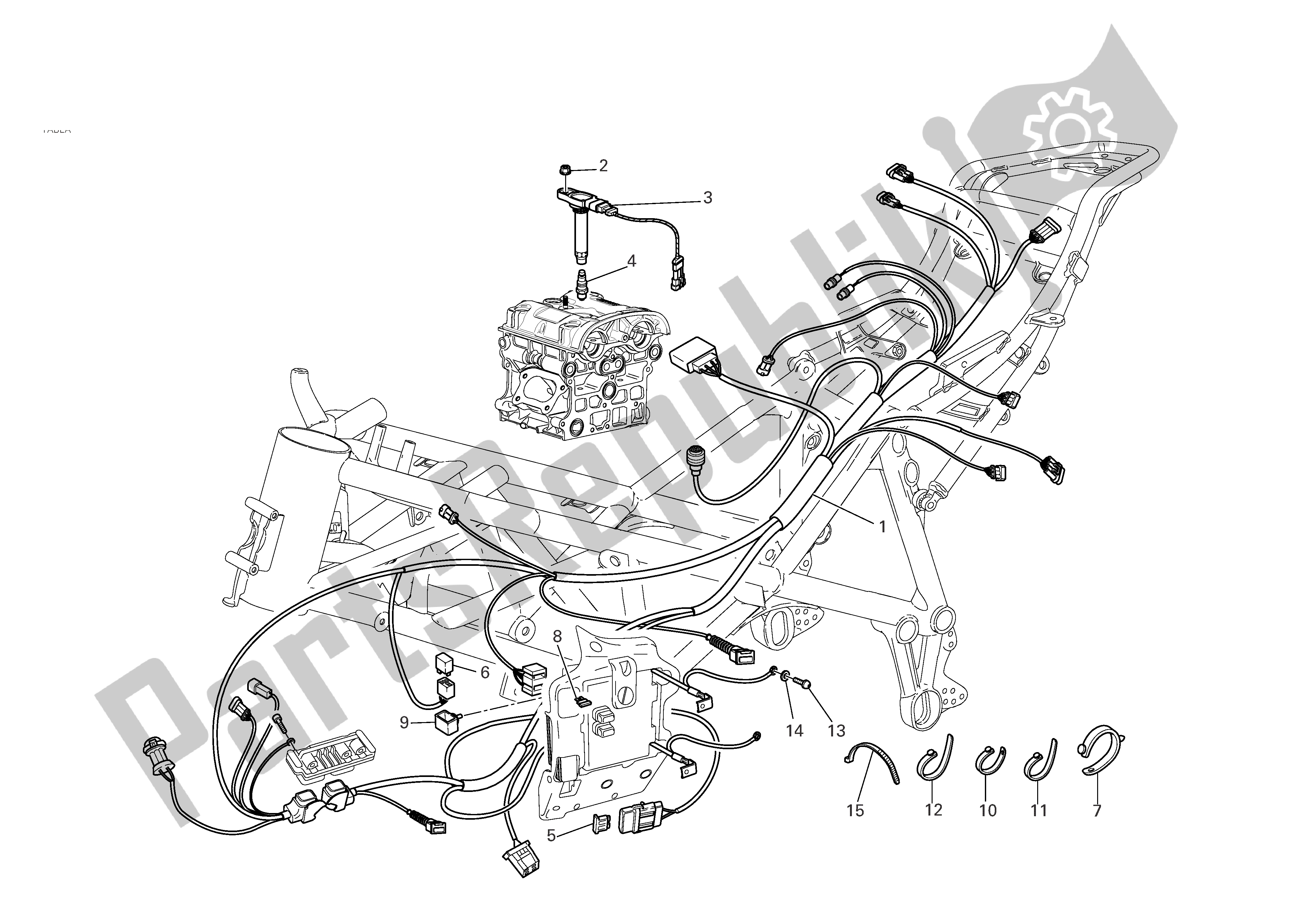 Todas las partes para Sistema De Inyección de Ducati 749 Dark 2005