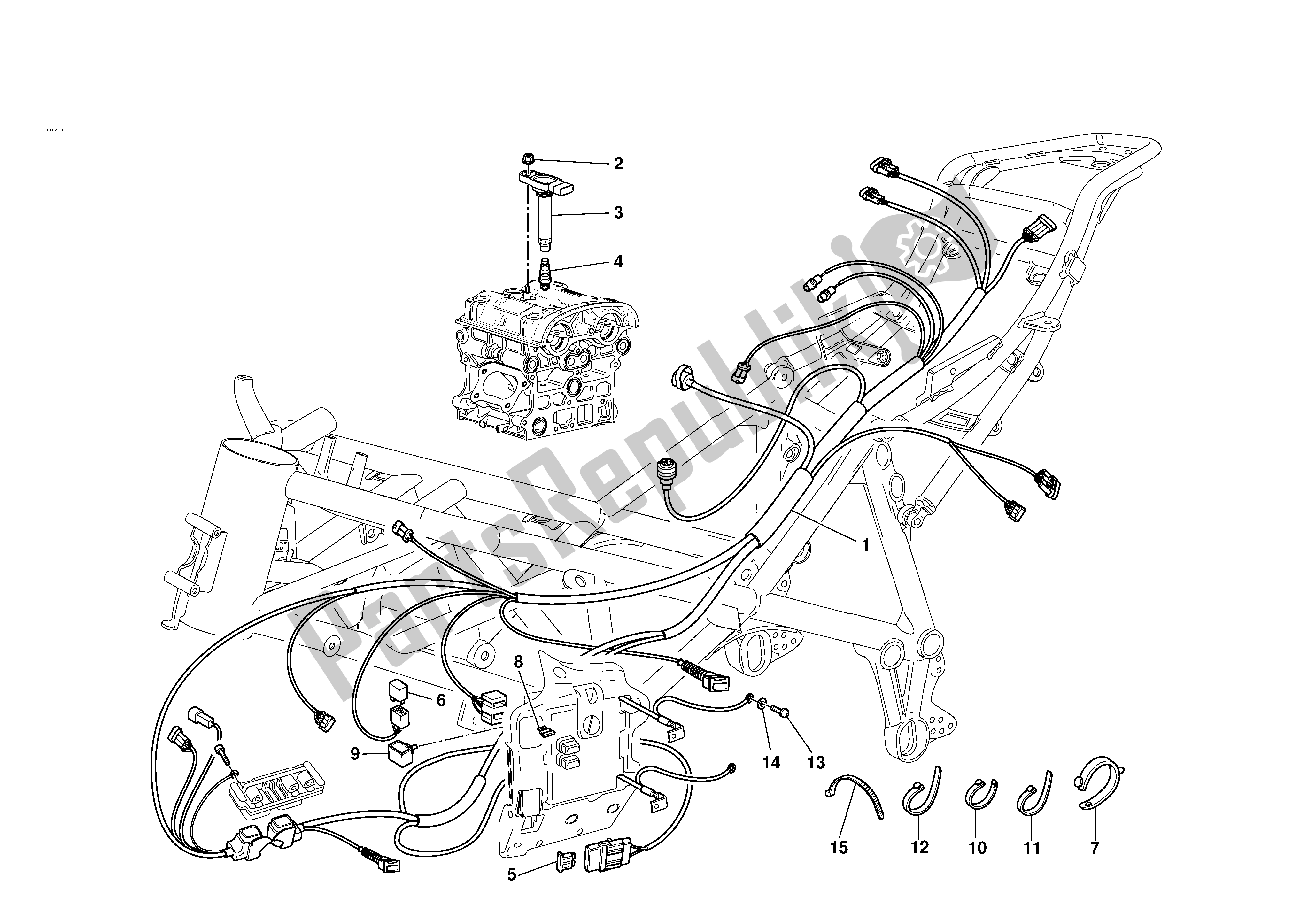 Alle onderdelen voor de Injectiesysteem van de Ducati 749 2003