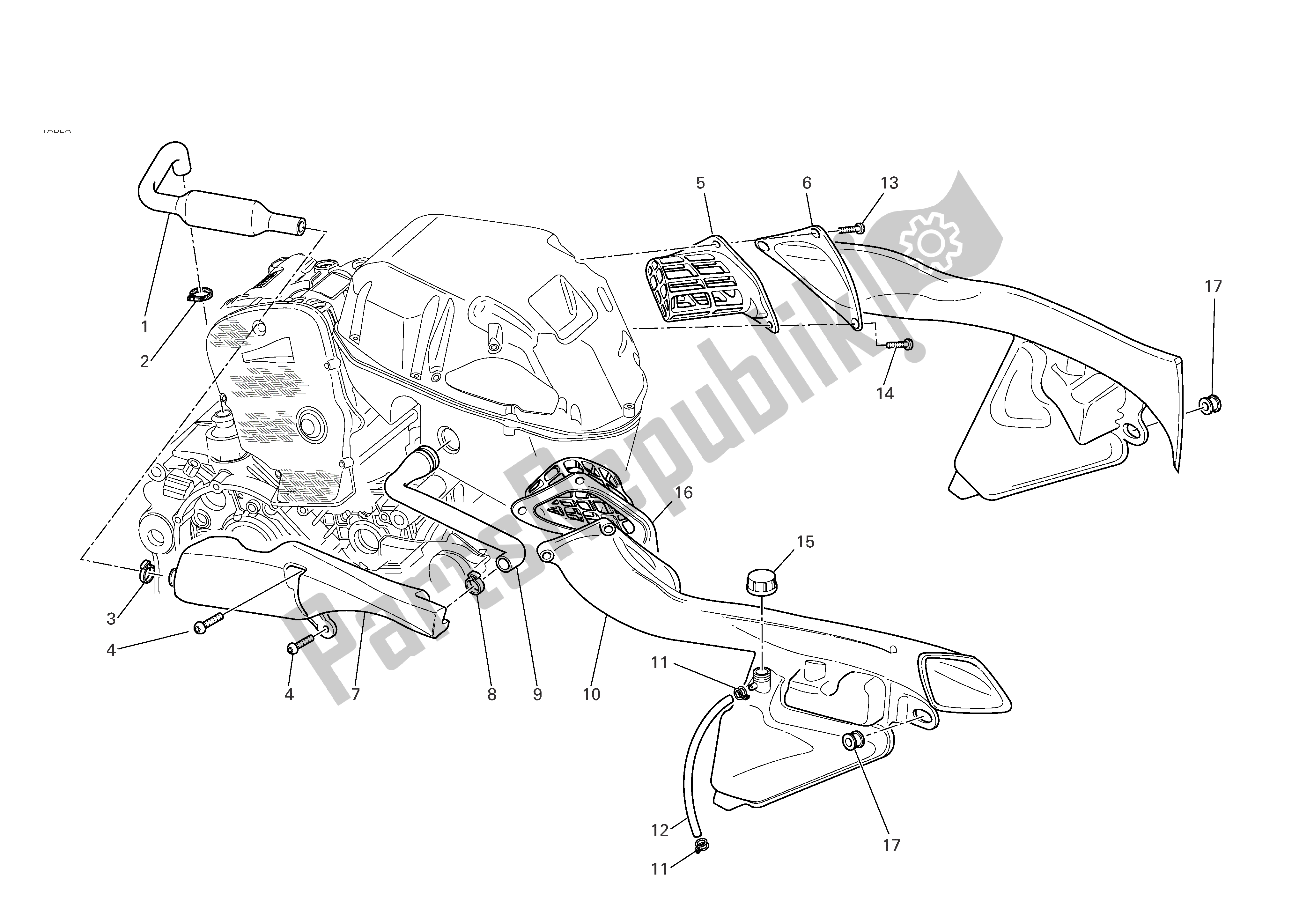 Todas las partes para Toma De Aire - Oilbreather de Ducati 749R 2004