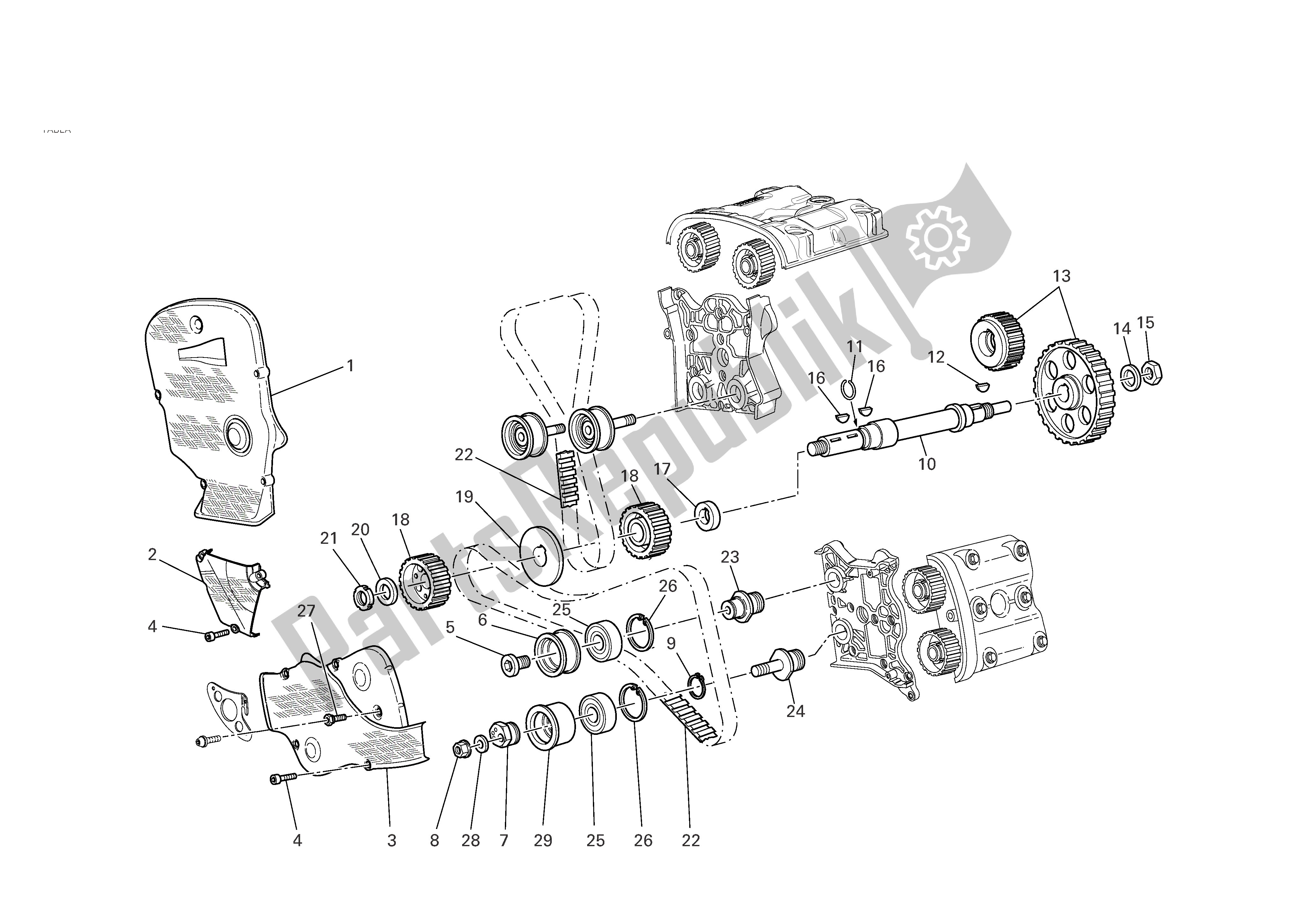 Tutte le parti per il Sistema Di Cronometraggio del Ducati 749R 2004