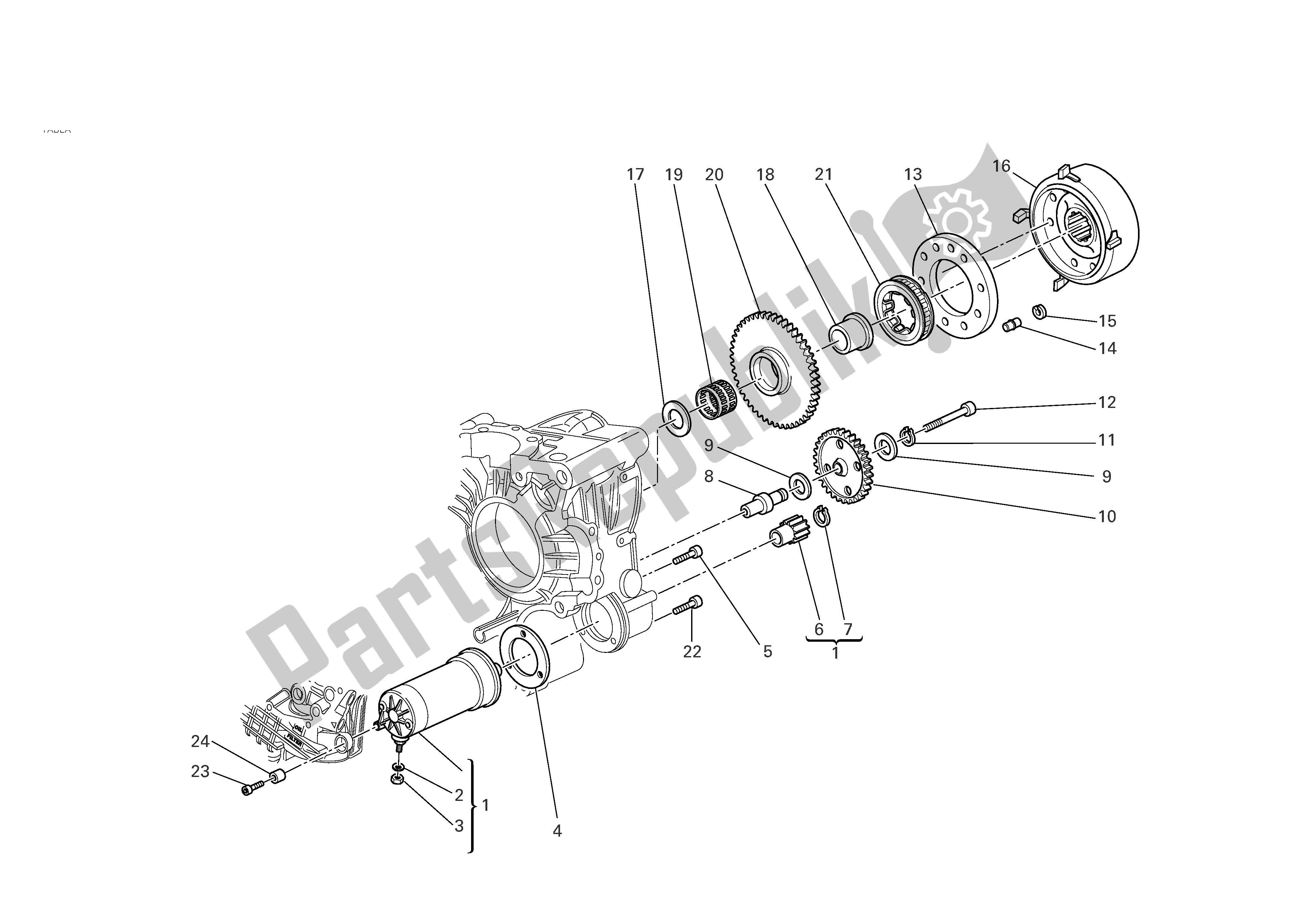 Alle onderdelen voor de Elektrische Start En Ontsteking van de Ducati 749R 2004