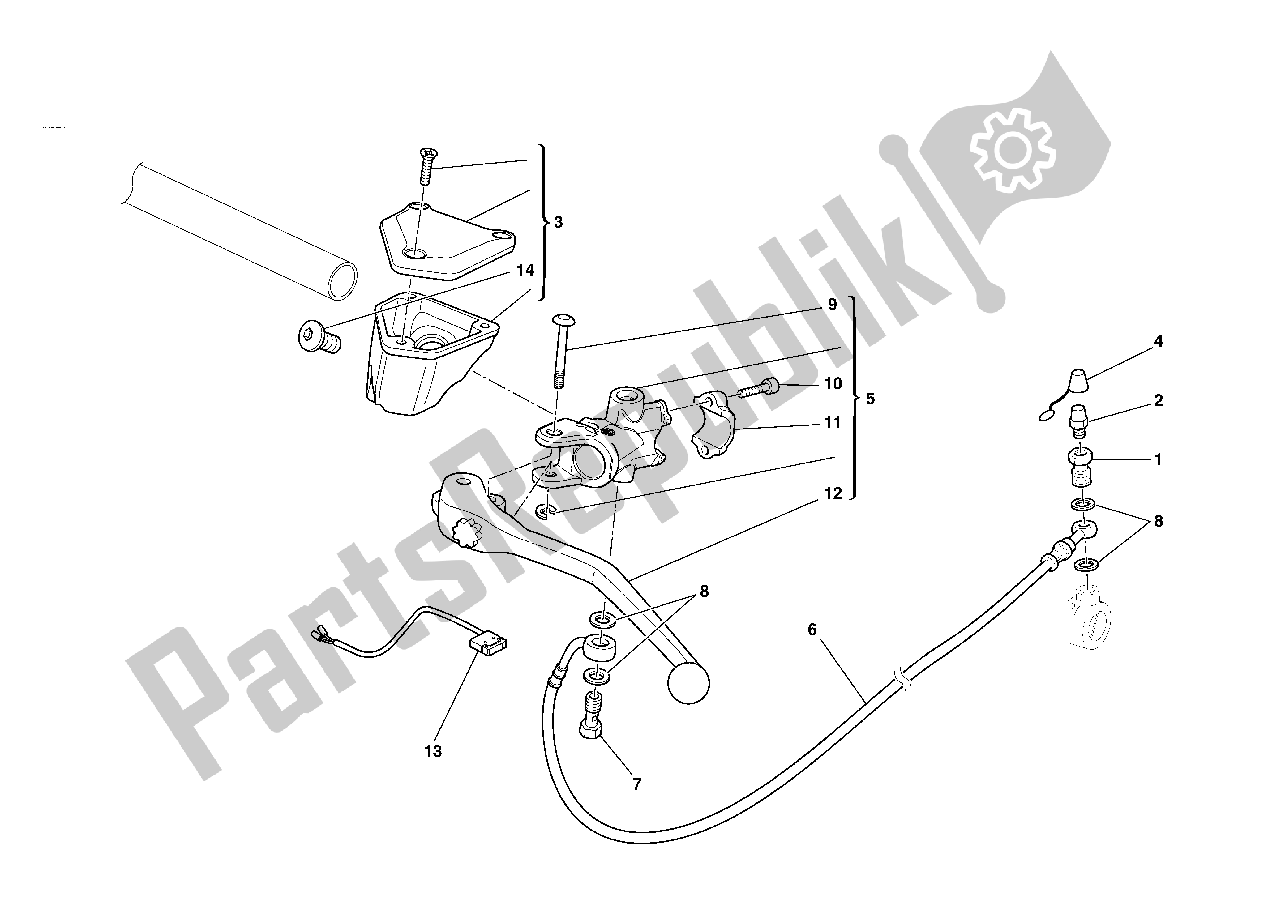 Todas las partes para Control De Embrague de Ducati 749S 2004