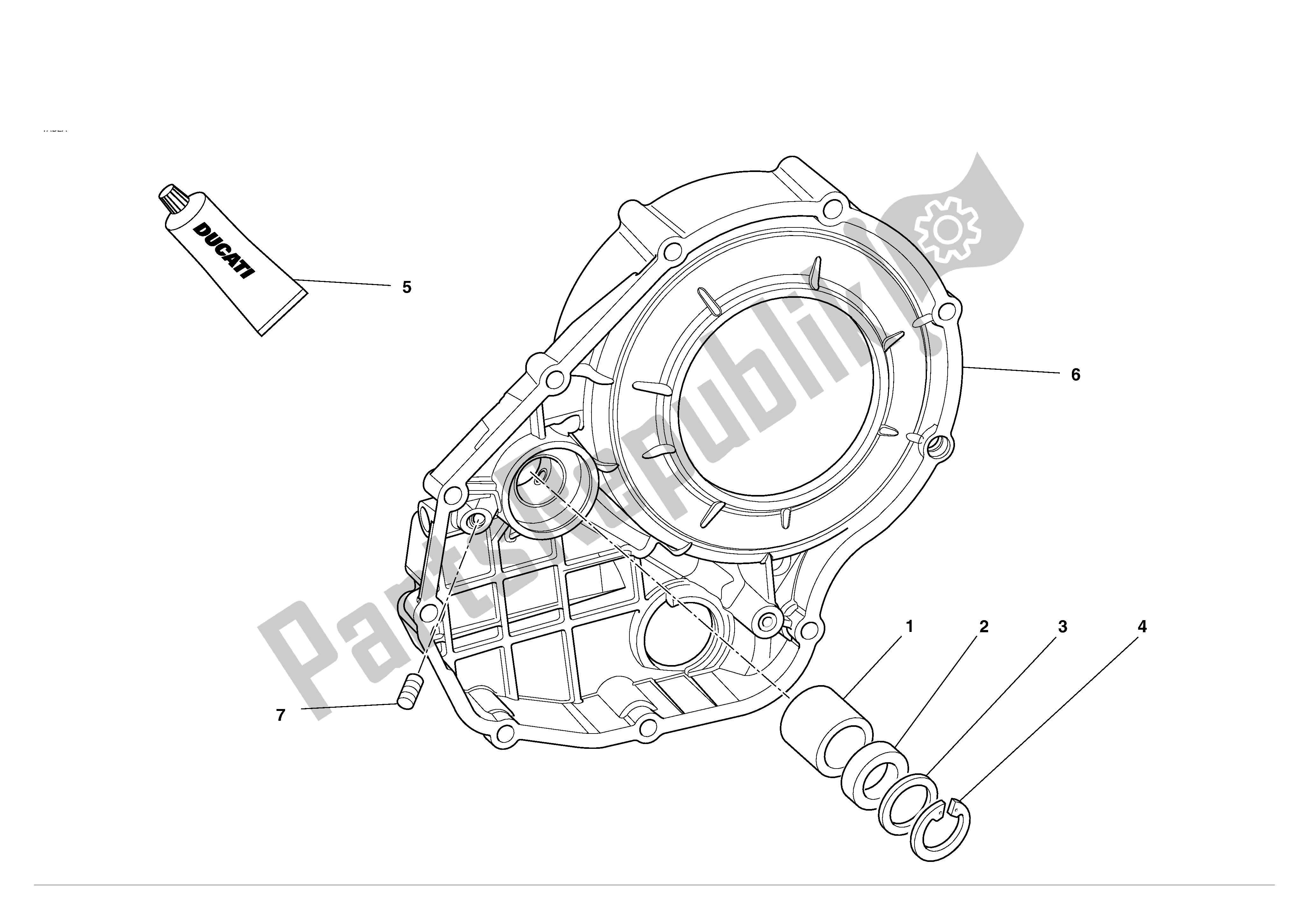 Todas las partes para Tapa Del Embrague de Ducati 749S 2004