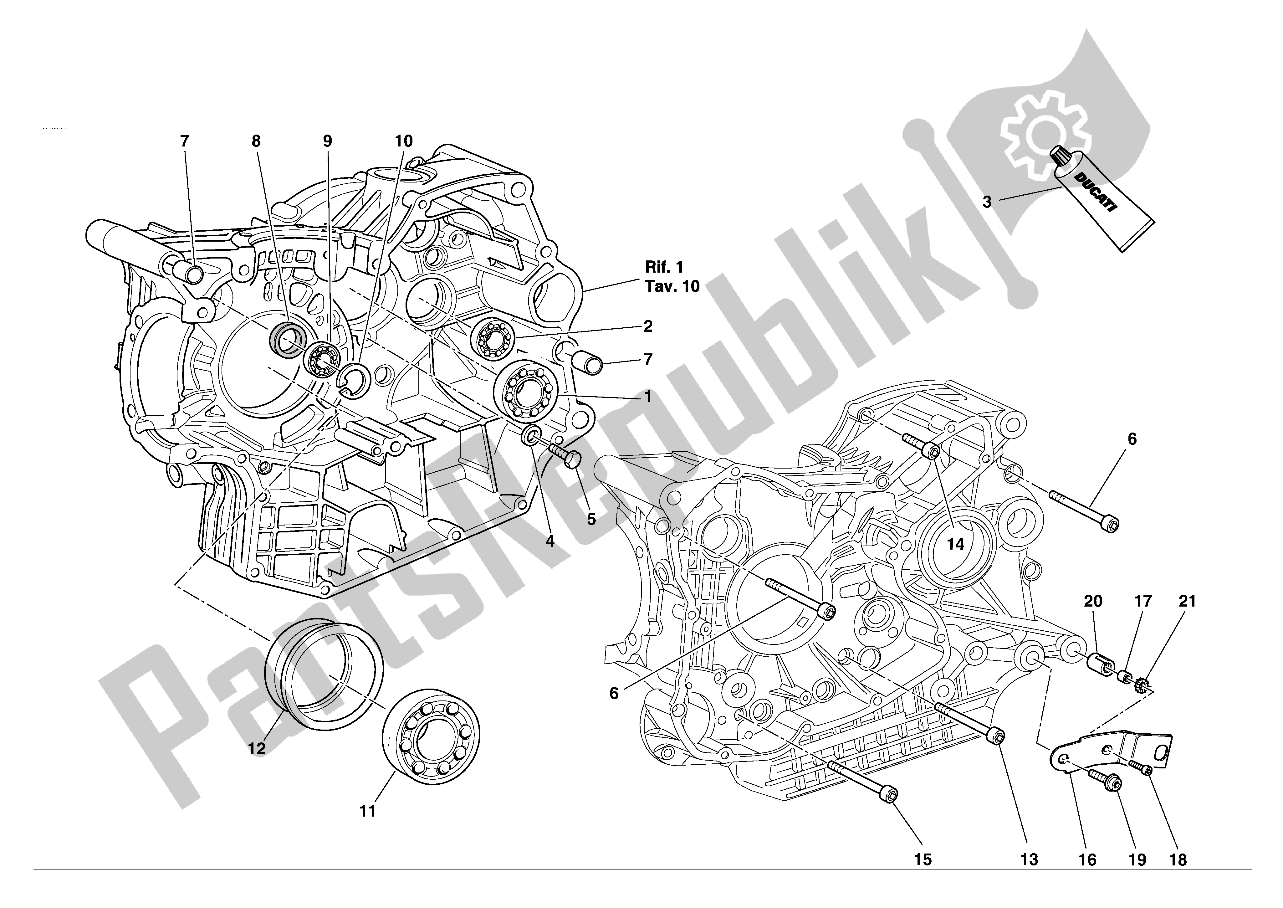 Tutte le parti per il Mezzi Carter del Ducati 749S 2004